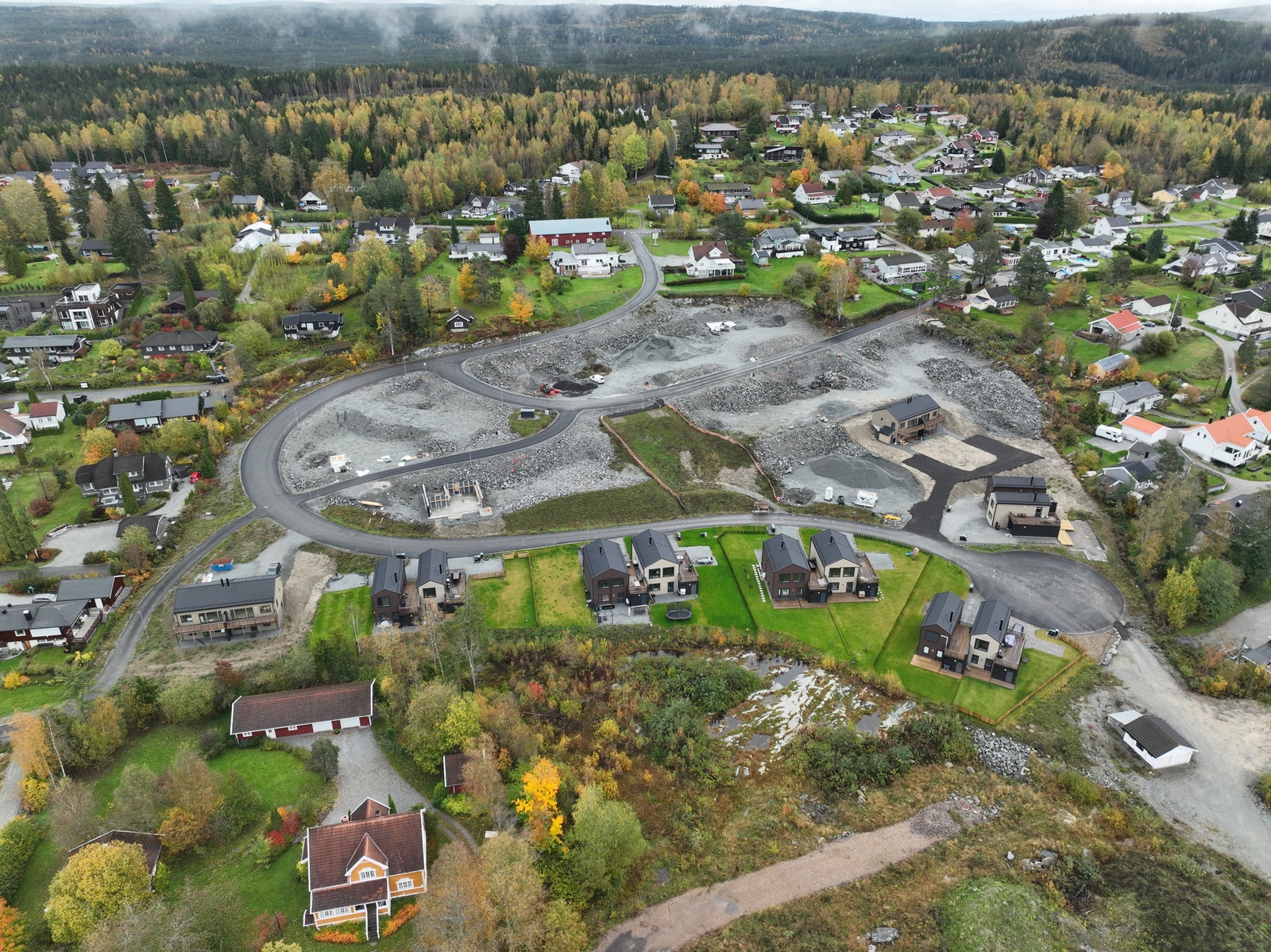 Dronefoto tatt oktober 2025