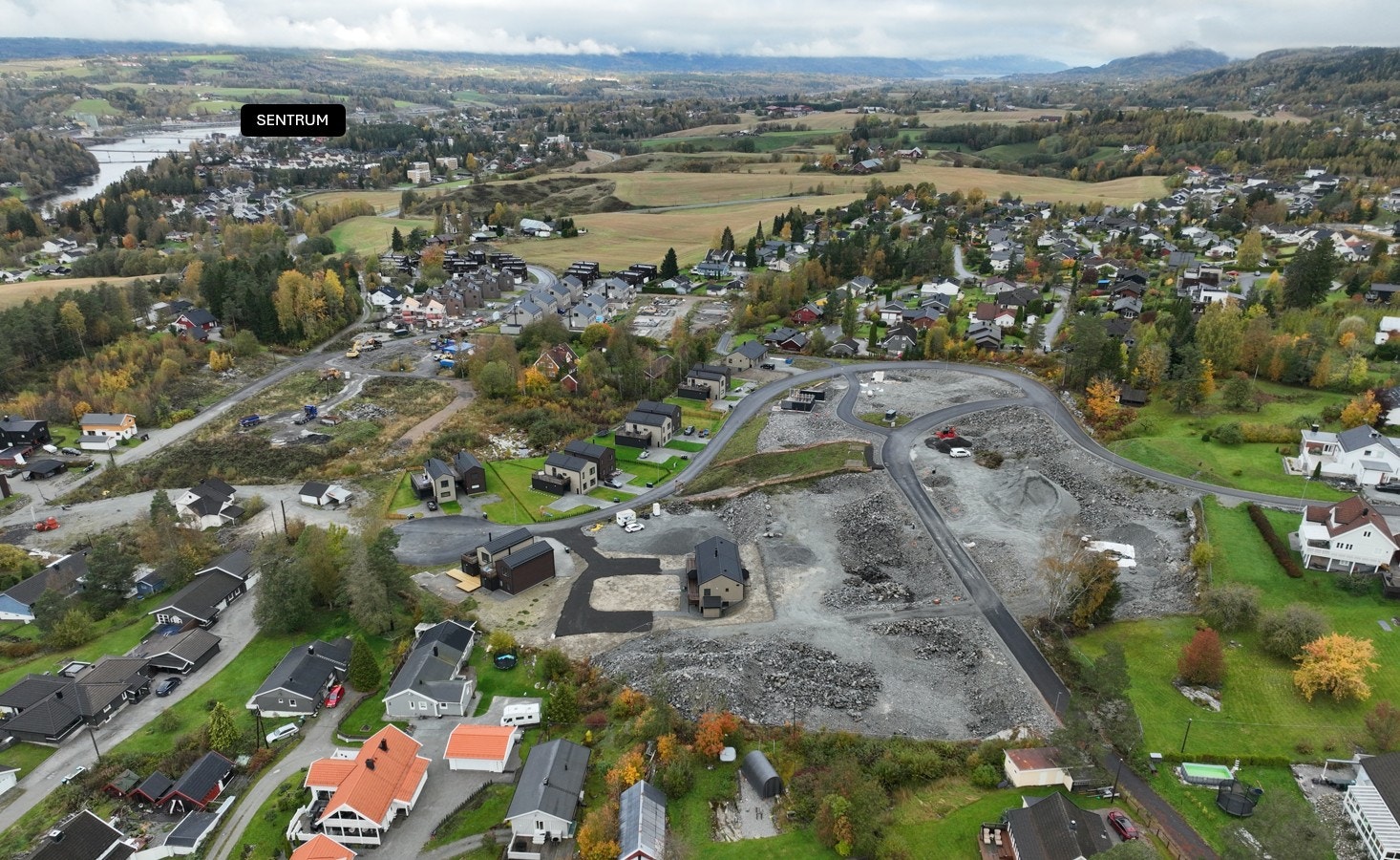 Dronefoto tatt oktober 2025