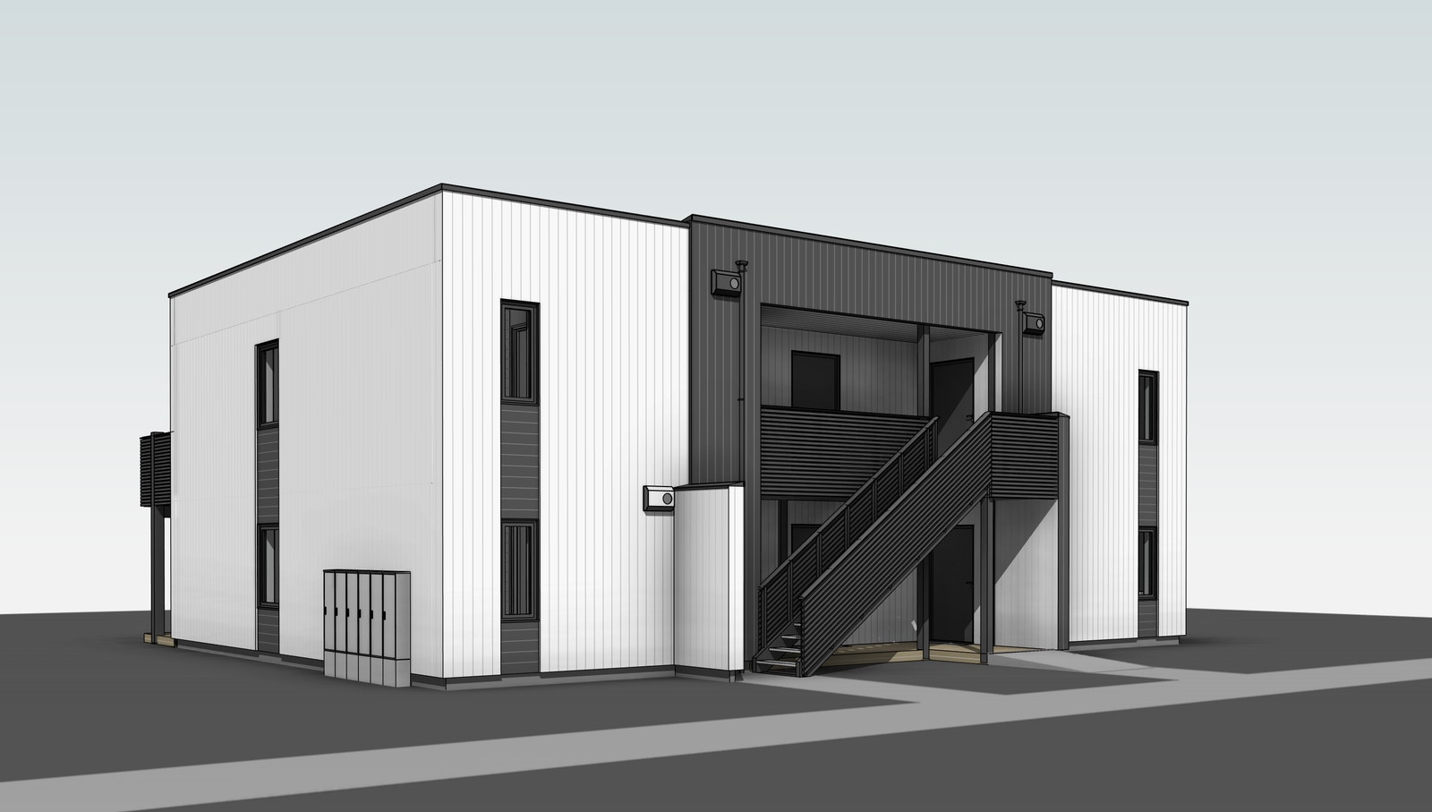 Fasade 6-mannsbolig - Nord