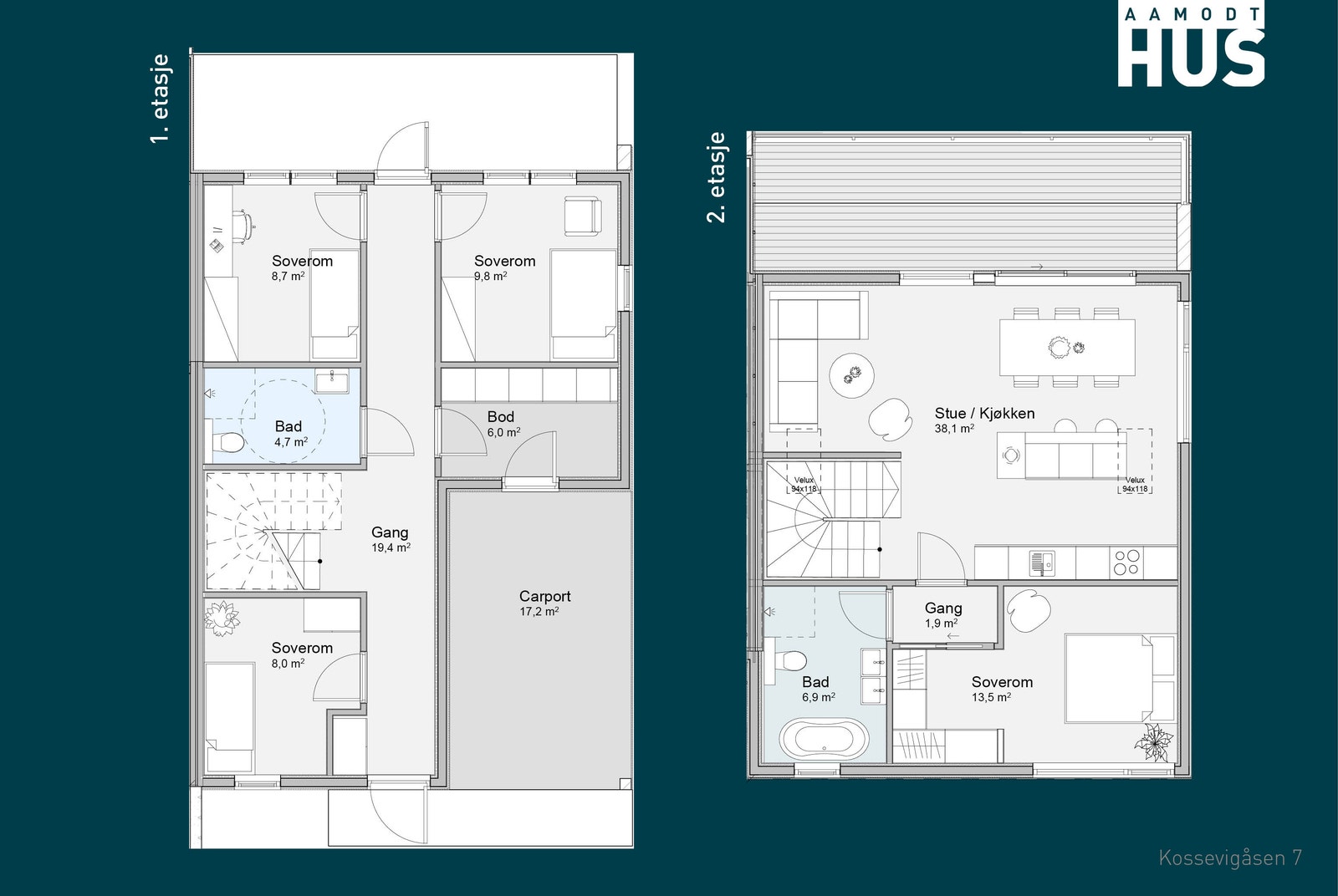 Image #4 Søgne/Langenes - 1 SOLGT - 3 rekkeboliger med solrik beliggenhet. Nær sjø, skole, barnehage og butikk.