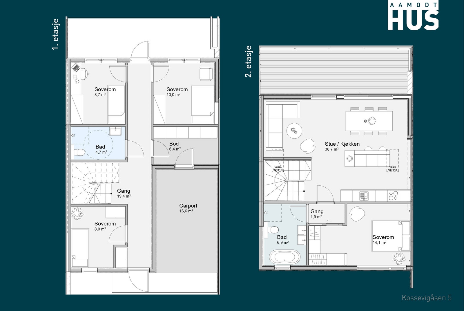 Image #3 Søgne/Langenes - 1 SOLGT - 3 rekkeboliger med solrik beliggenhet. Nær sjø, skole, barnehage og butikk.