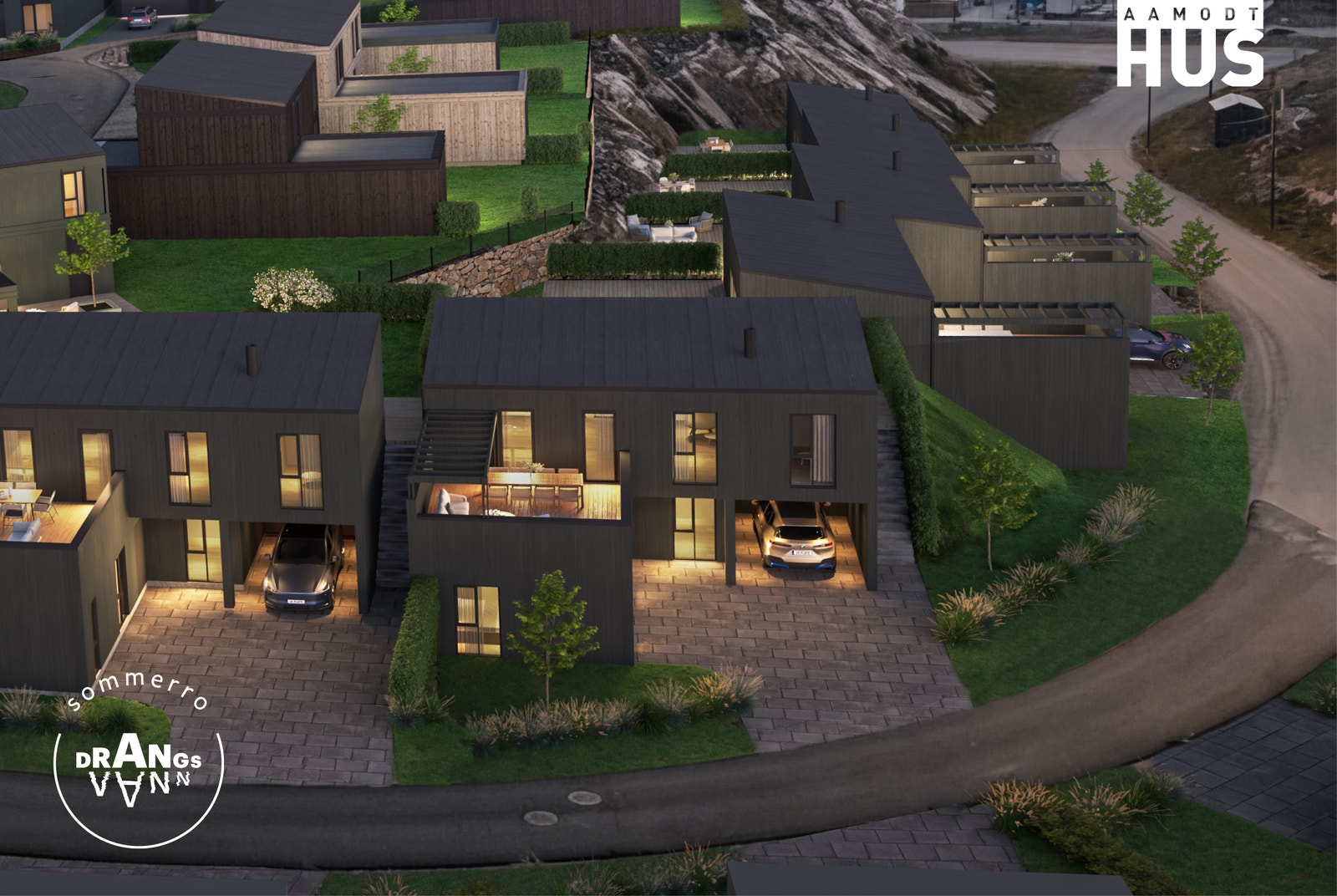 Image #0 Randesund I Drangsvann I Sommerro - KUN 1 IGJEN - Arkitekttegnede eneboliger med carport og 2 store terrasser
