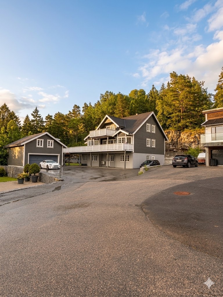 Privat Hus med 3 boenheter til leie - perfekt for firmaer - leies ut møblert