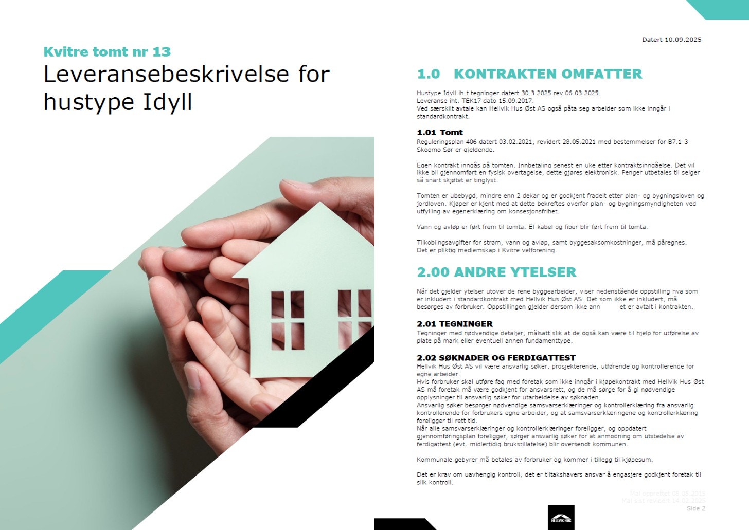 Leveransebeskrivelse- side. 1