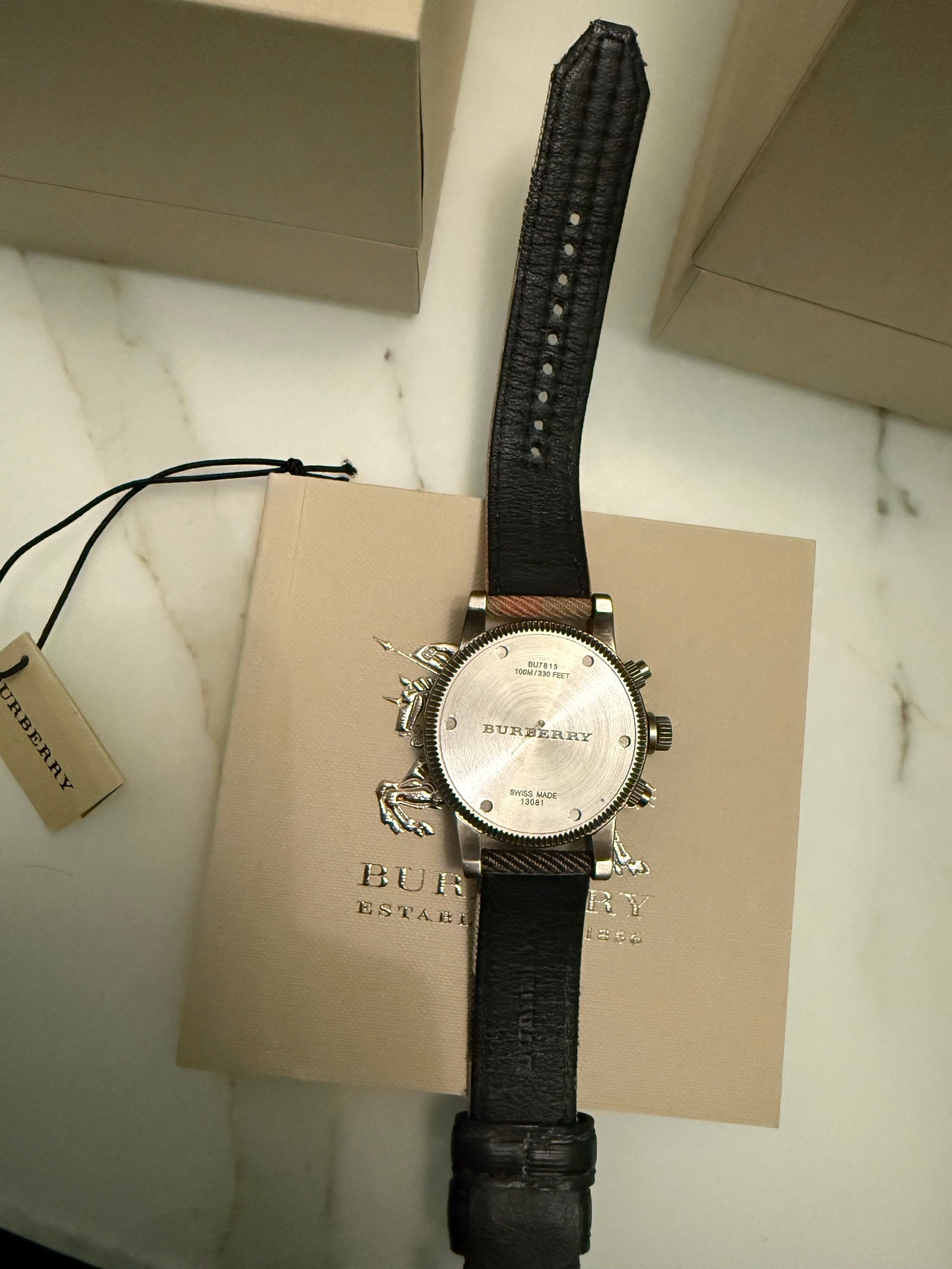 Burberry BU7815 Utilitarian Swiss Made Chronograph House  display picture 1