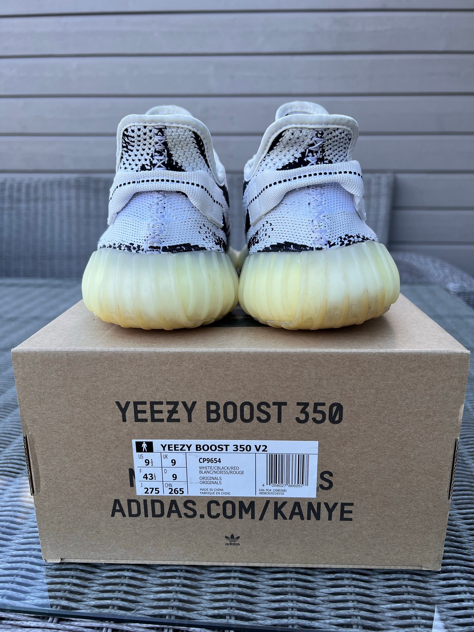 adidas gazelle silver green womens Adidas Yeezy Boost 350 V2 Zebra - CP9654 main image 0