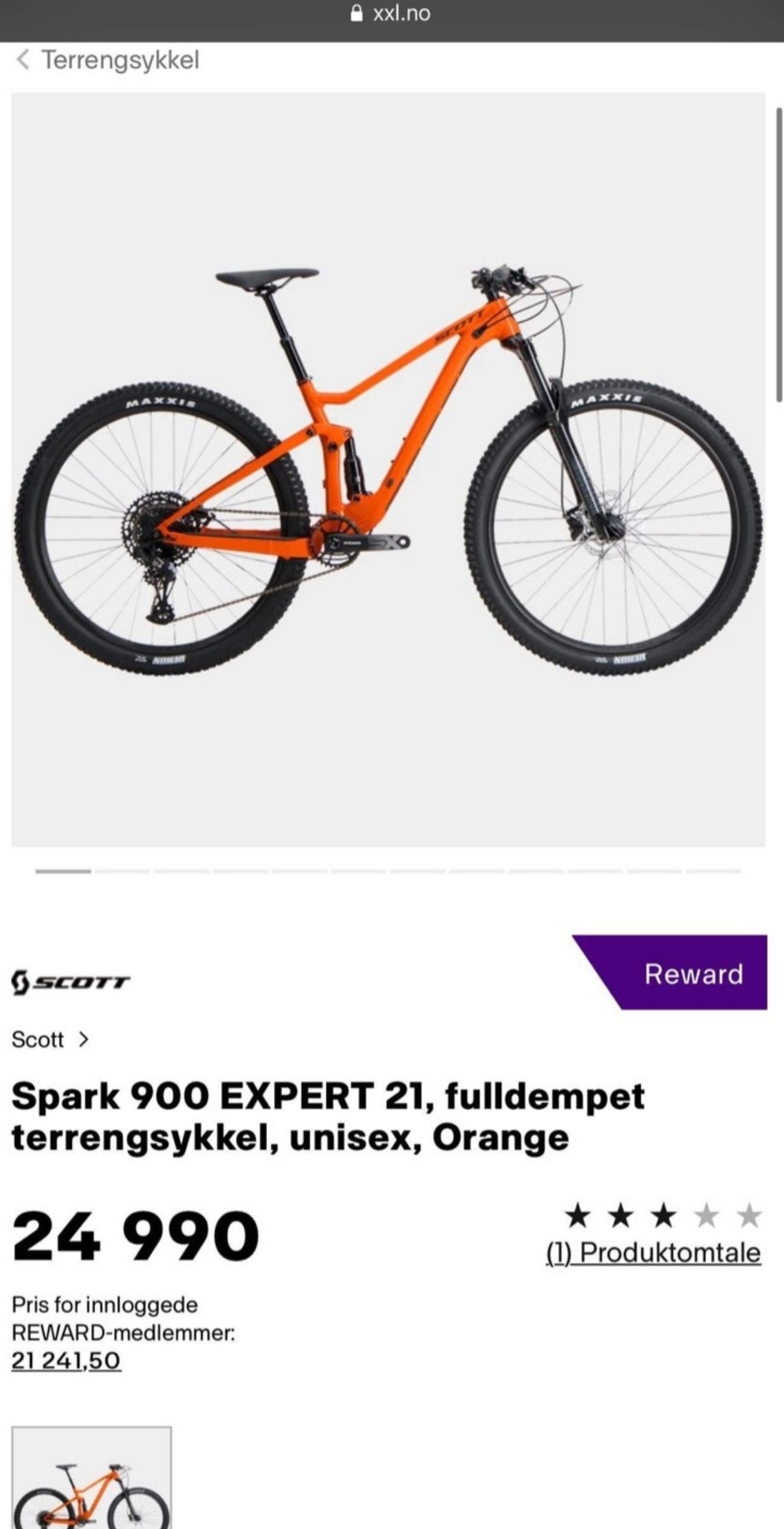 SCOTT Spark 900 EXPERT 21, Fulldempet Terrengsykkel, Unisex