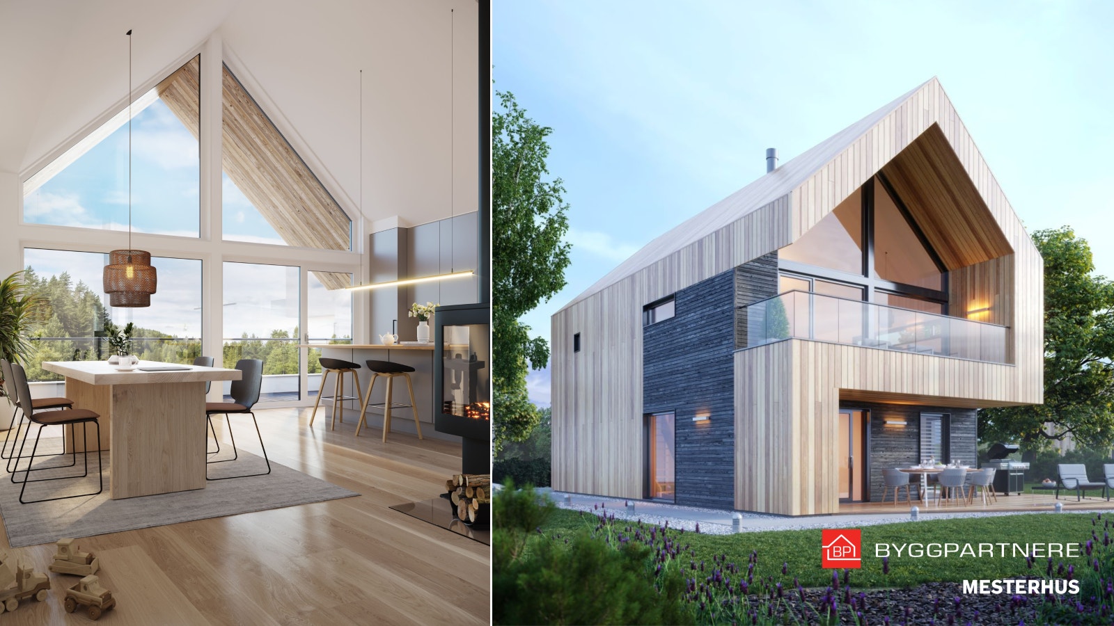 Husmodell Alta fra Mesterhus er også et godt boligalternativ til tomt 50 på Tybakktoppen. Kontakt Byggpartnere for mer informasjon.