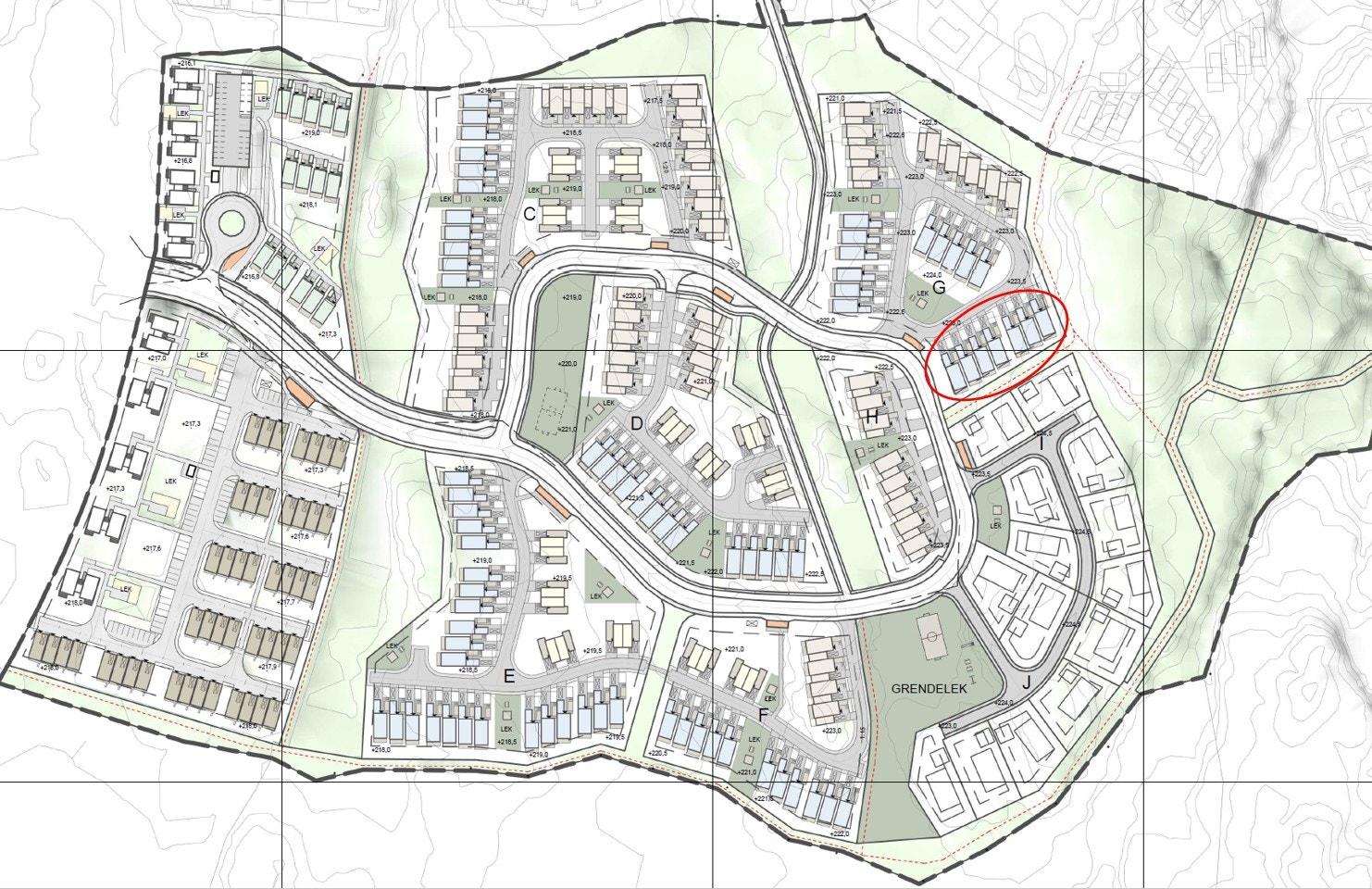 Situasjonskart over Kvitre