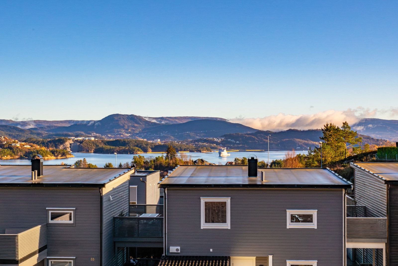 Flott utsikt over innseilingen.