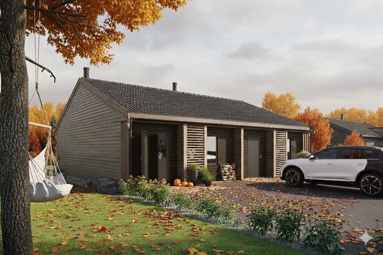 Illustrasjon av boligen