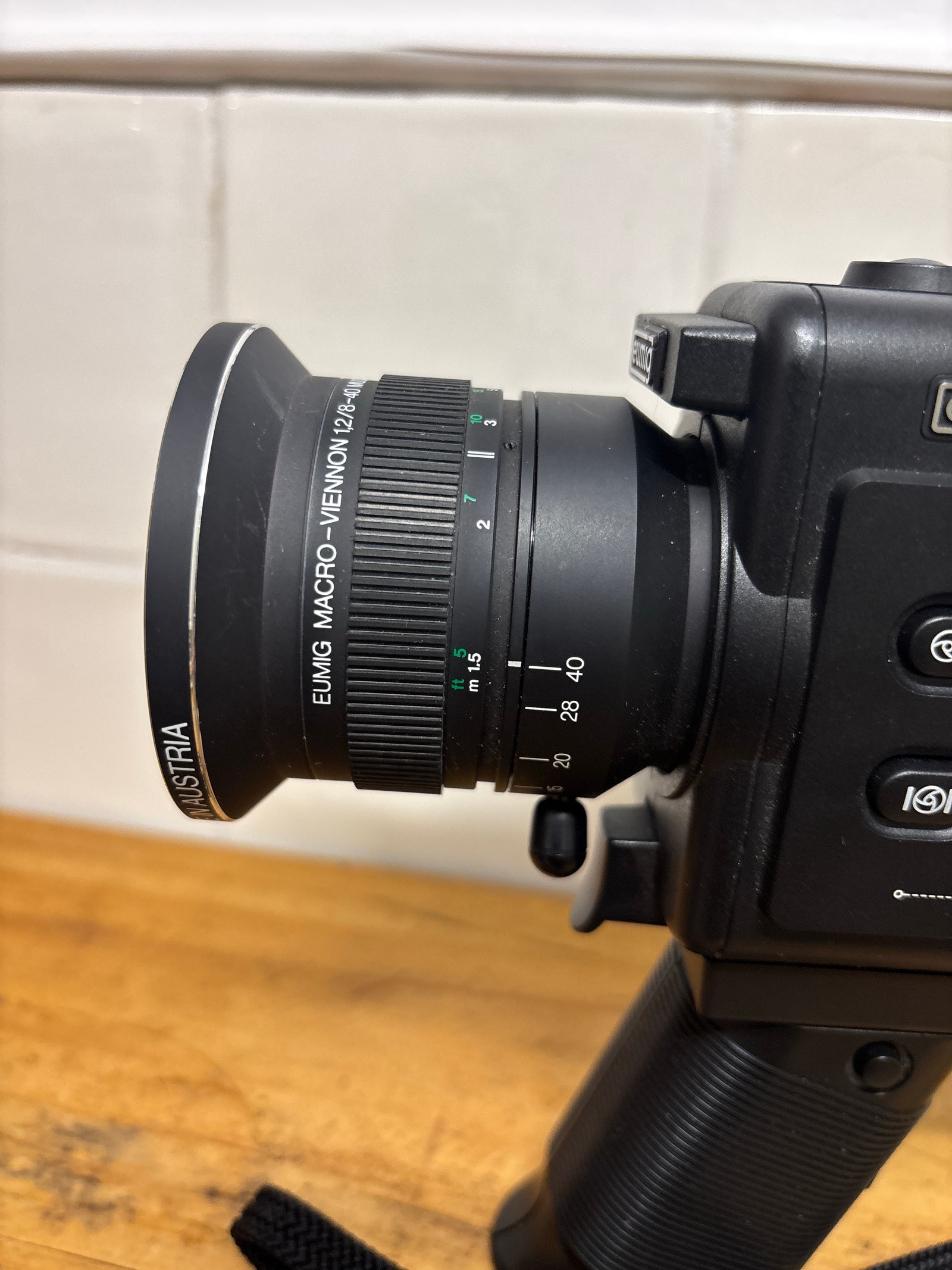 Vintage EUMIG 125 XL Super 8 filmkamera med tilbehør(ca.1980