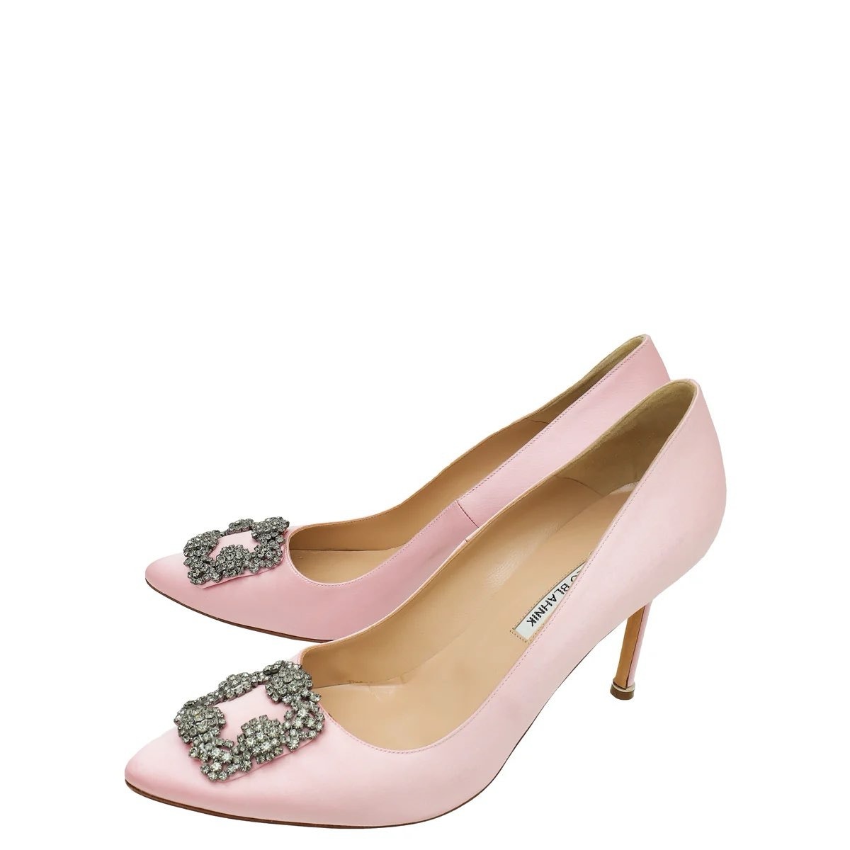 Escarpins Manolo Blahnik Dorsay - Rose Pâle, Talons Aiguilles, Pointure 39 (Neuf Avec Boîte)