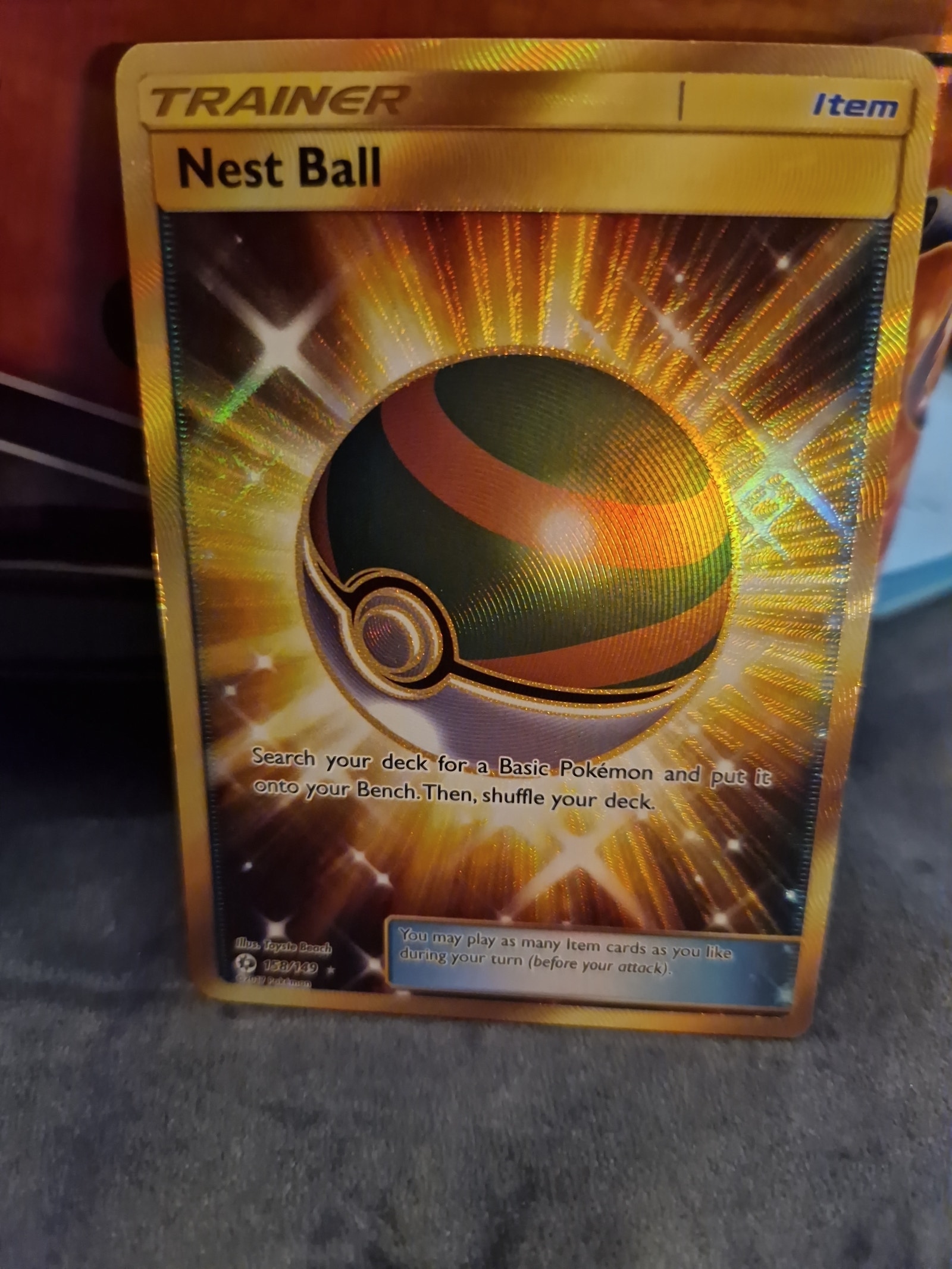 nest ball gold pokemon card UR Shuffle your deck afterward. Nest Ball - 181/198 (North