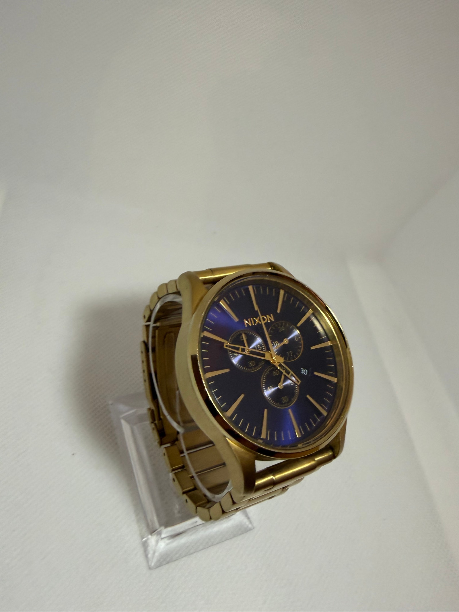 Nixon Sentry Chrono Gold/Blue Sunray | FINN-torget