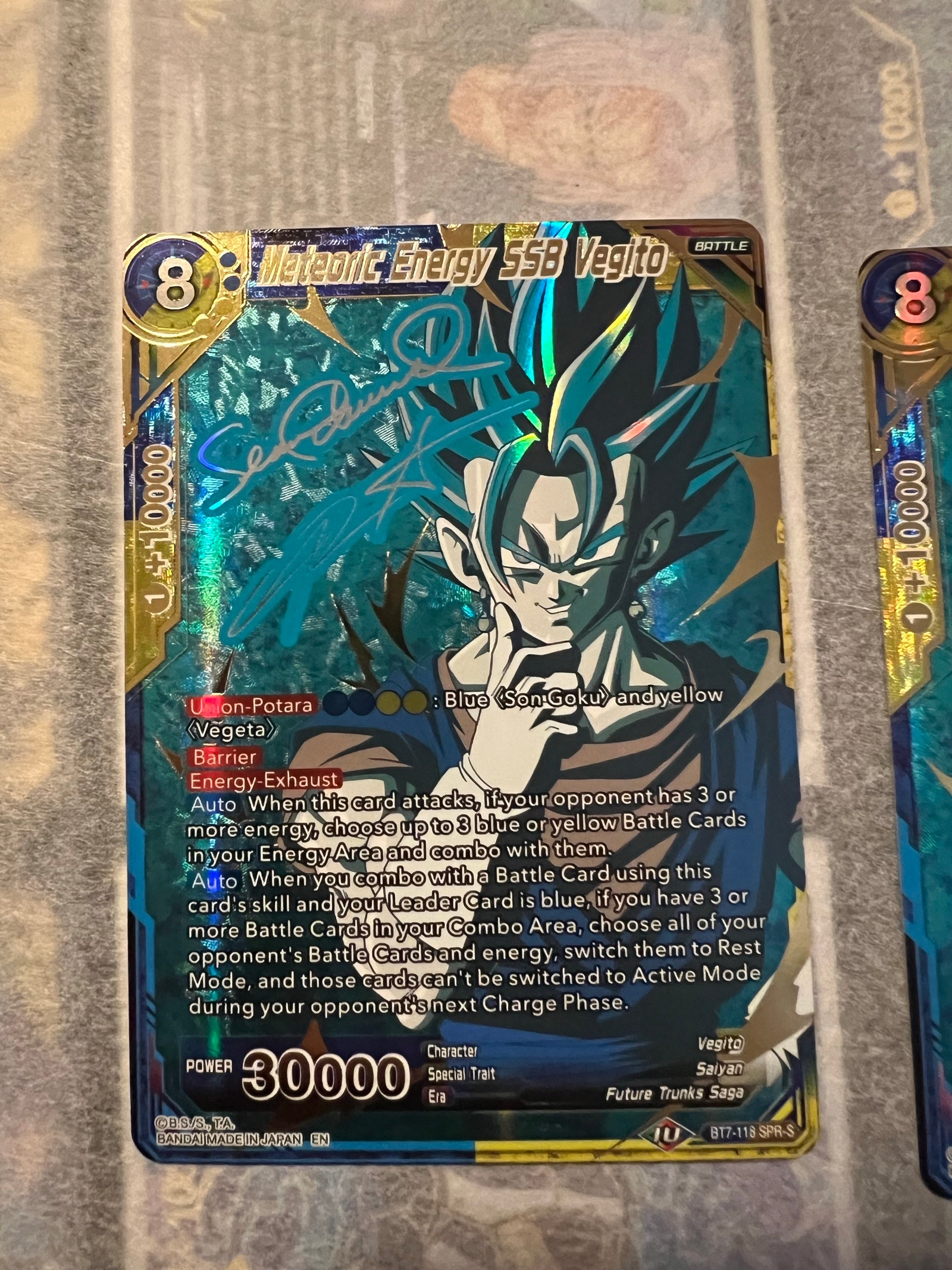Dragon Ball Super TCG Meteoric Energy SSB Vegito BT7-118 SPR-S