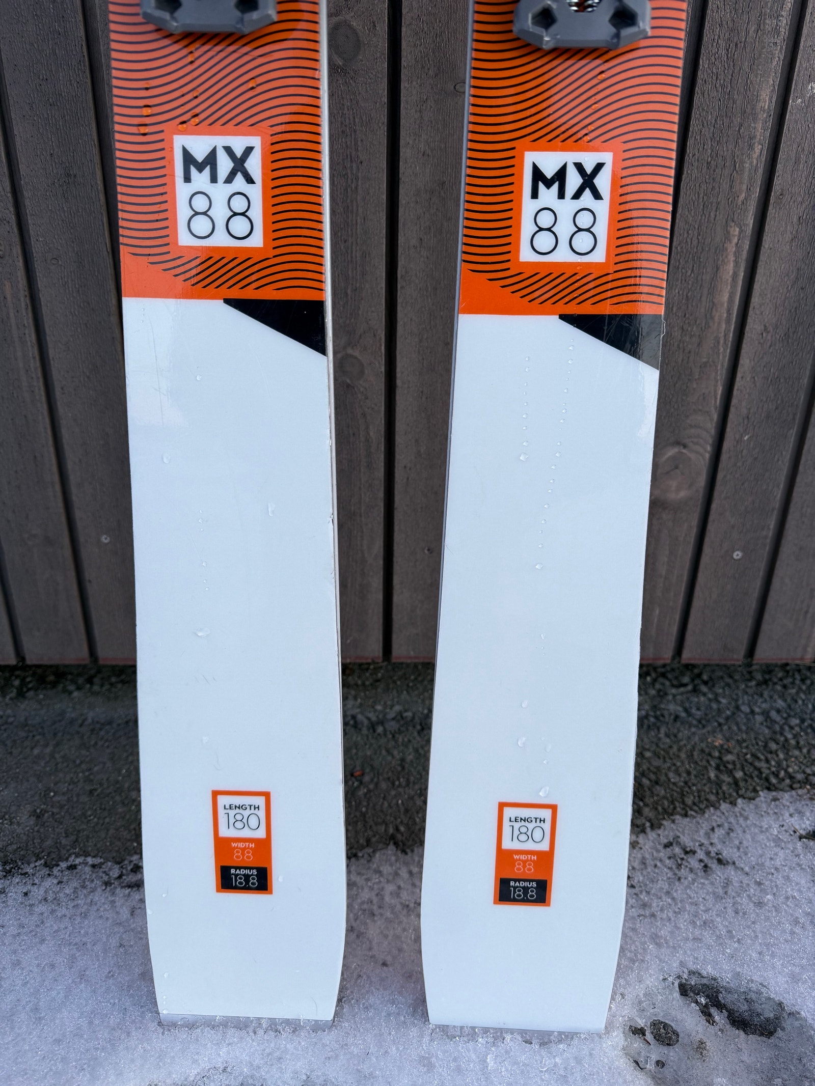 Skis Alpin Kastle MX 88 Avec Fixations - Modèle Occasion Pour Homme