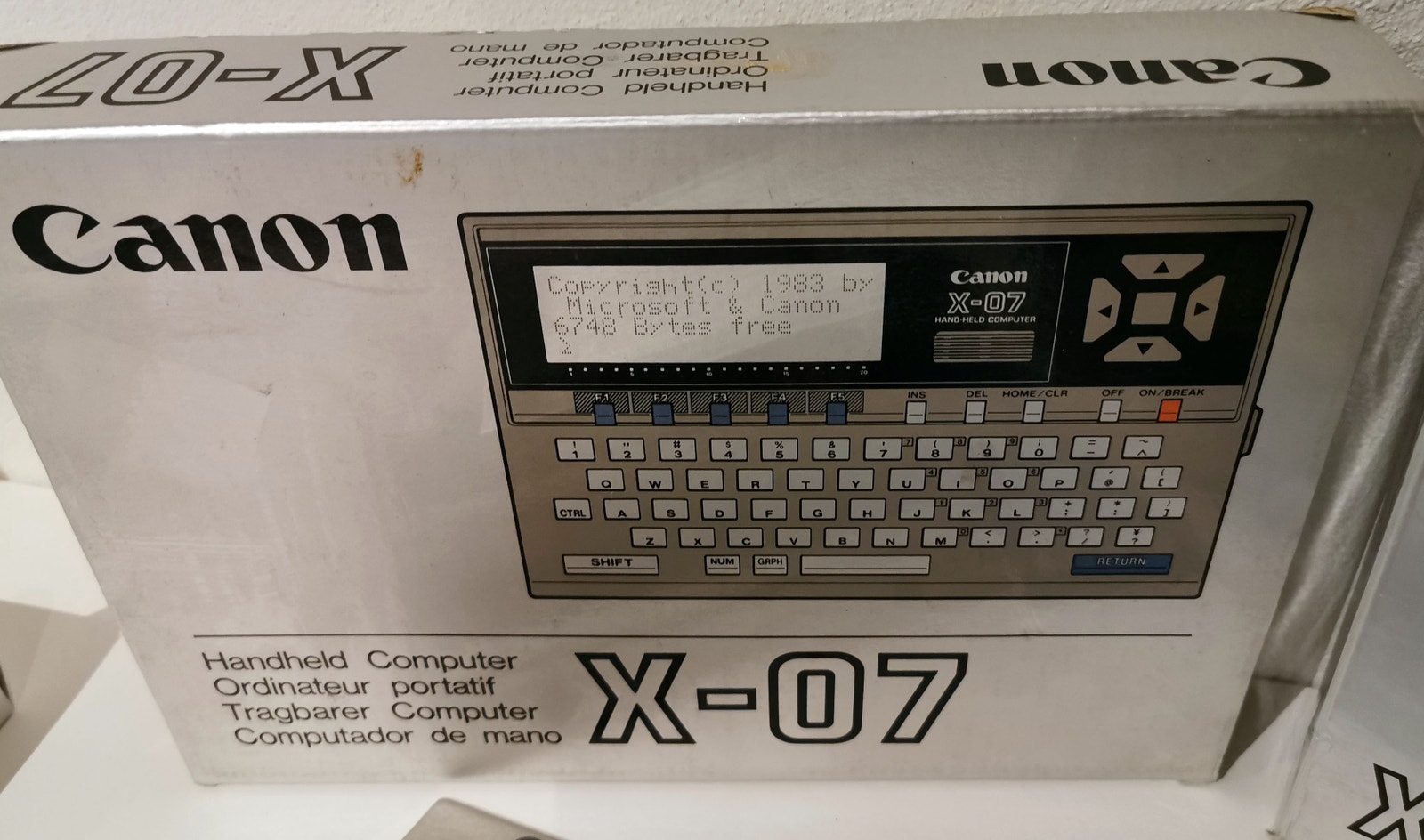 Canon X-07 Handheld Computer & X-710 color graphic printer - NEW in a box! | #539462612