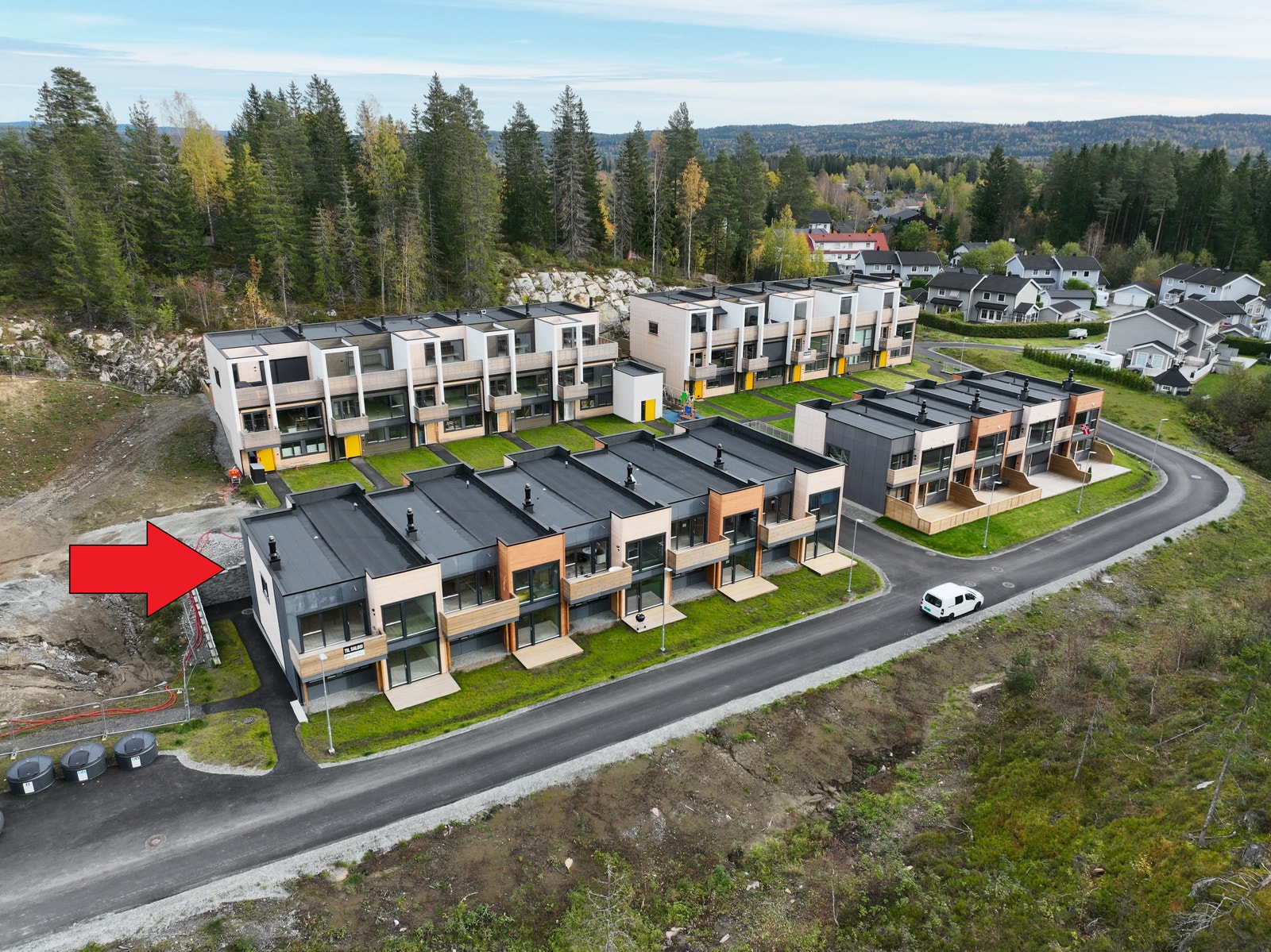 Oversiktsbilde med hustype markert.