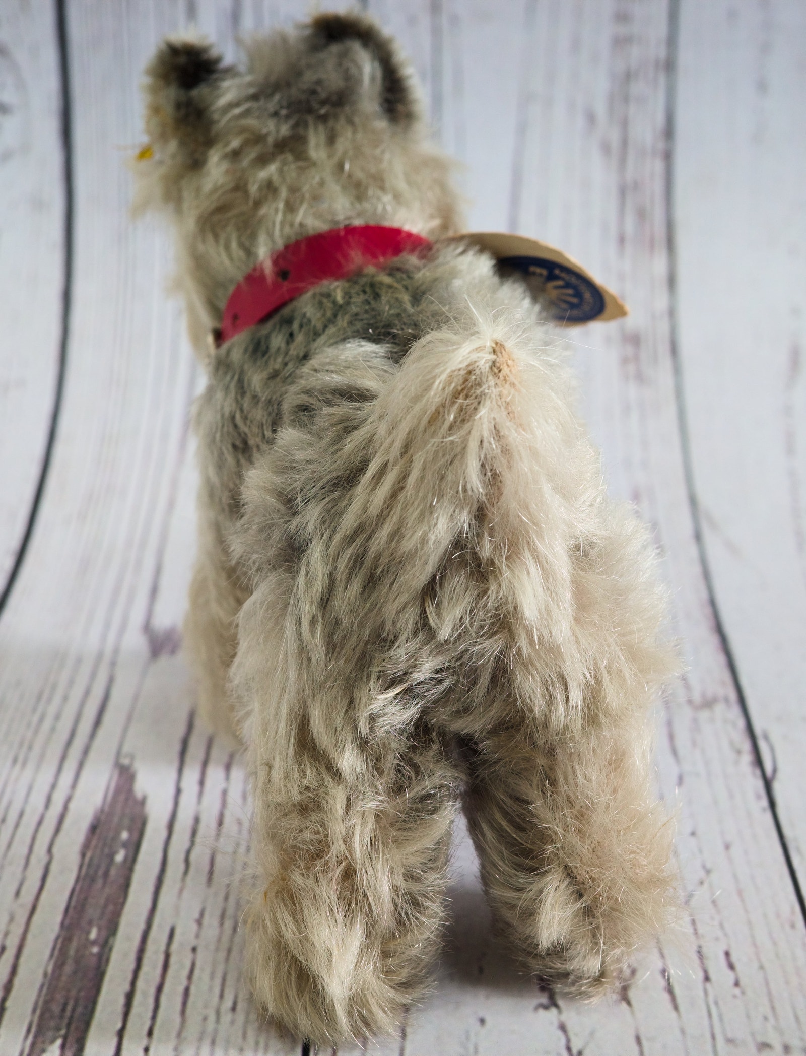 Jouet animal chien Steiff Tessie Schnauzer vintage années 50 livraison gratuite