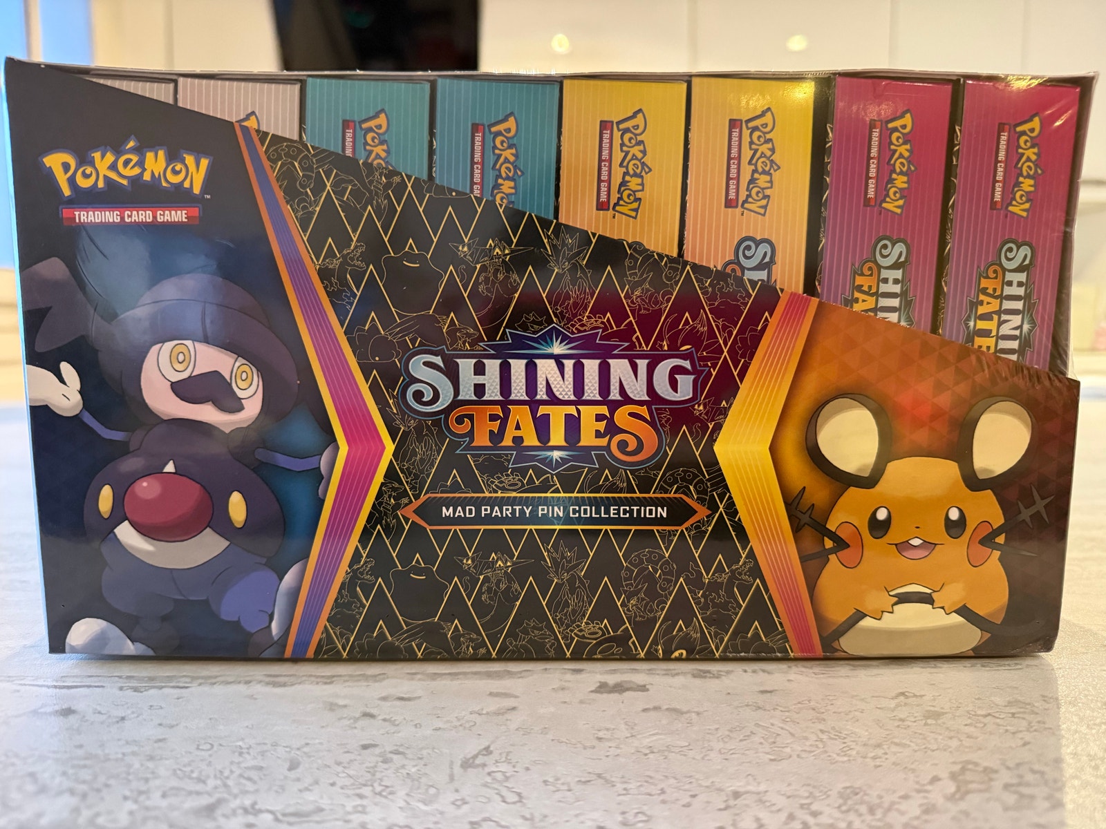 Pokémon TCG Shining Fates Mad Party Pin Collection Box Set of 4 Factory