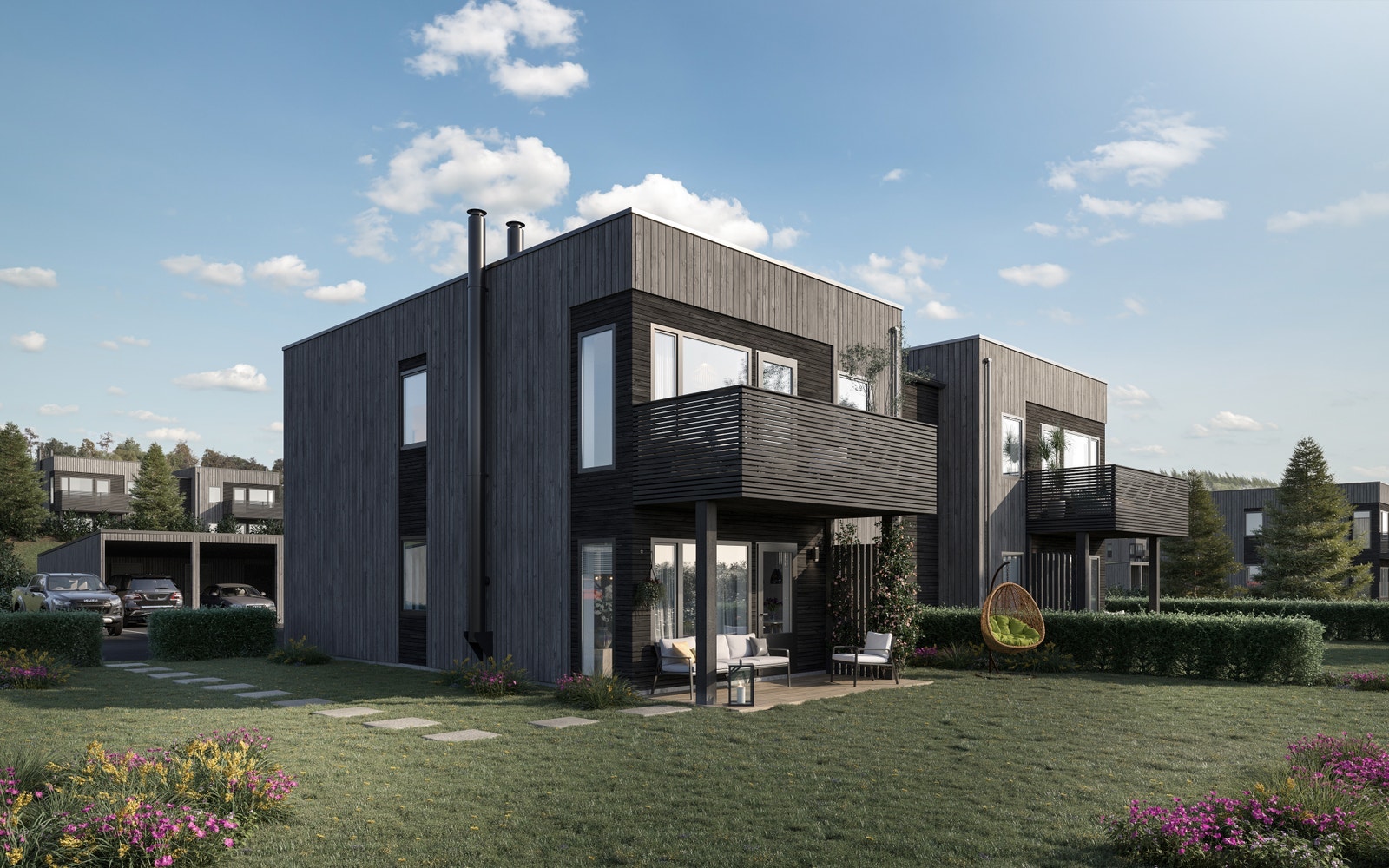 Illustrasjon av fasade