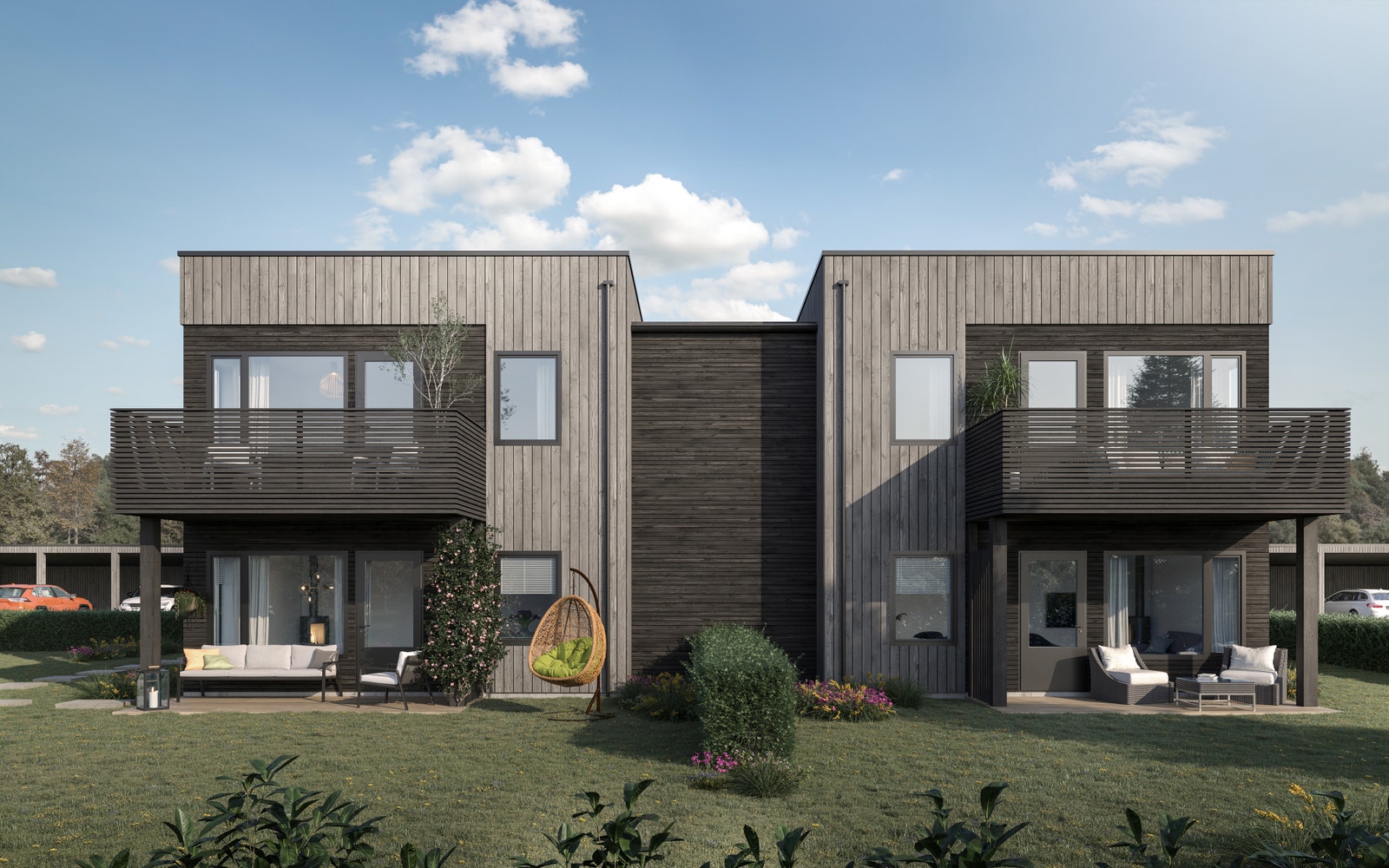 Illustrasjon av fasade