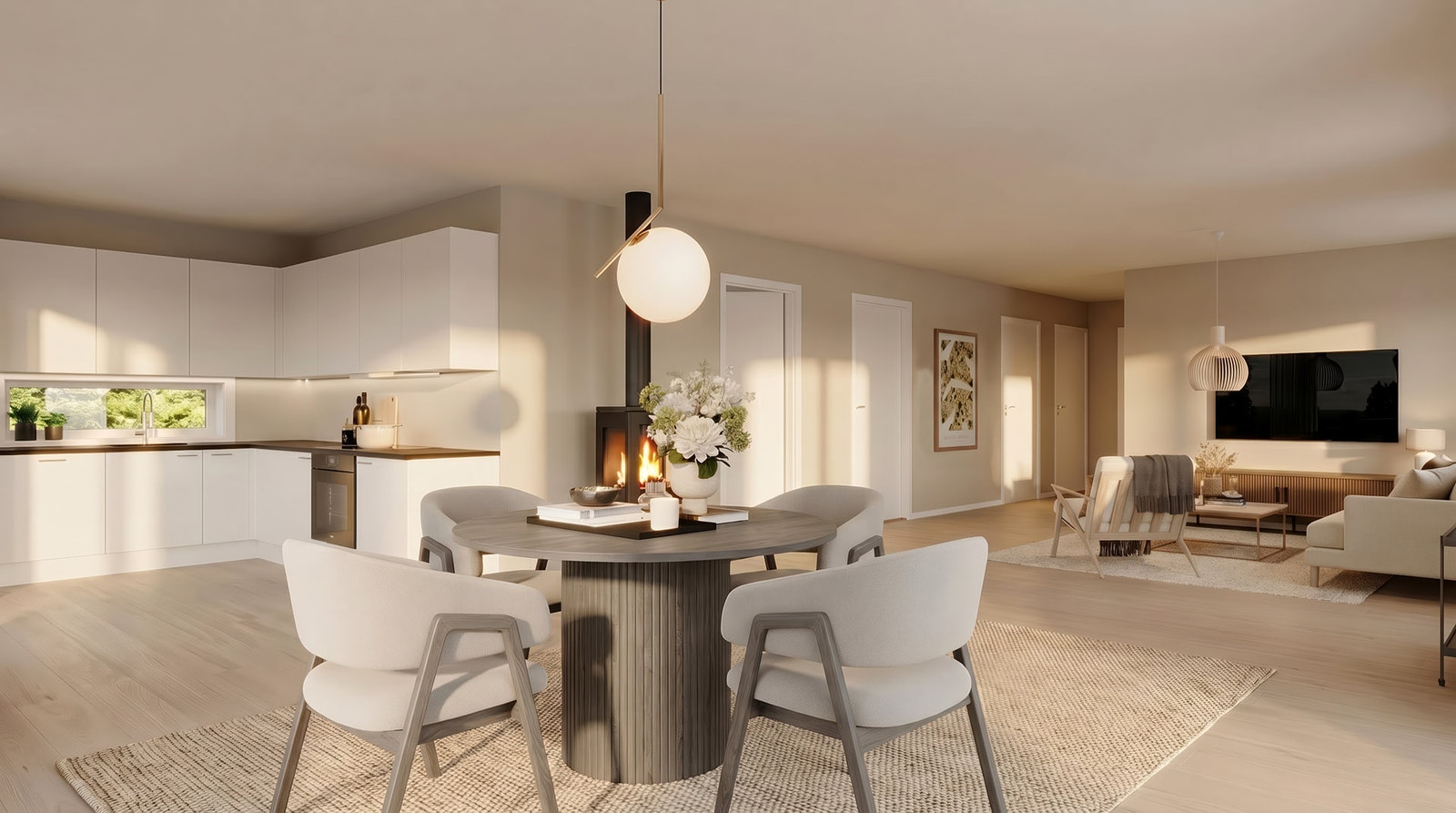 Illustrasjonsbilde. Avvik kan forekomme. Beplantning, hekk og øvrige detaljer leveres ikke.