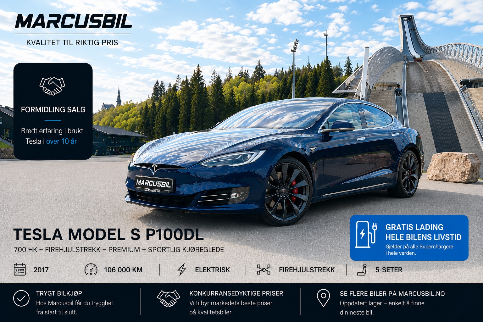 Brukt Tesla Model S electro