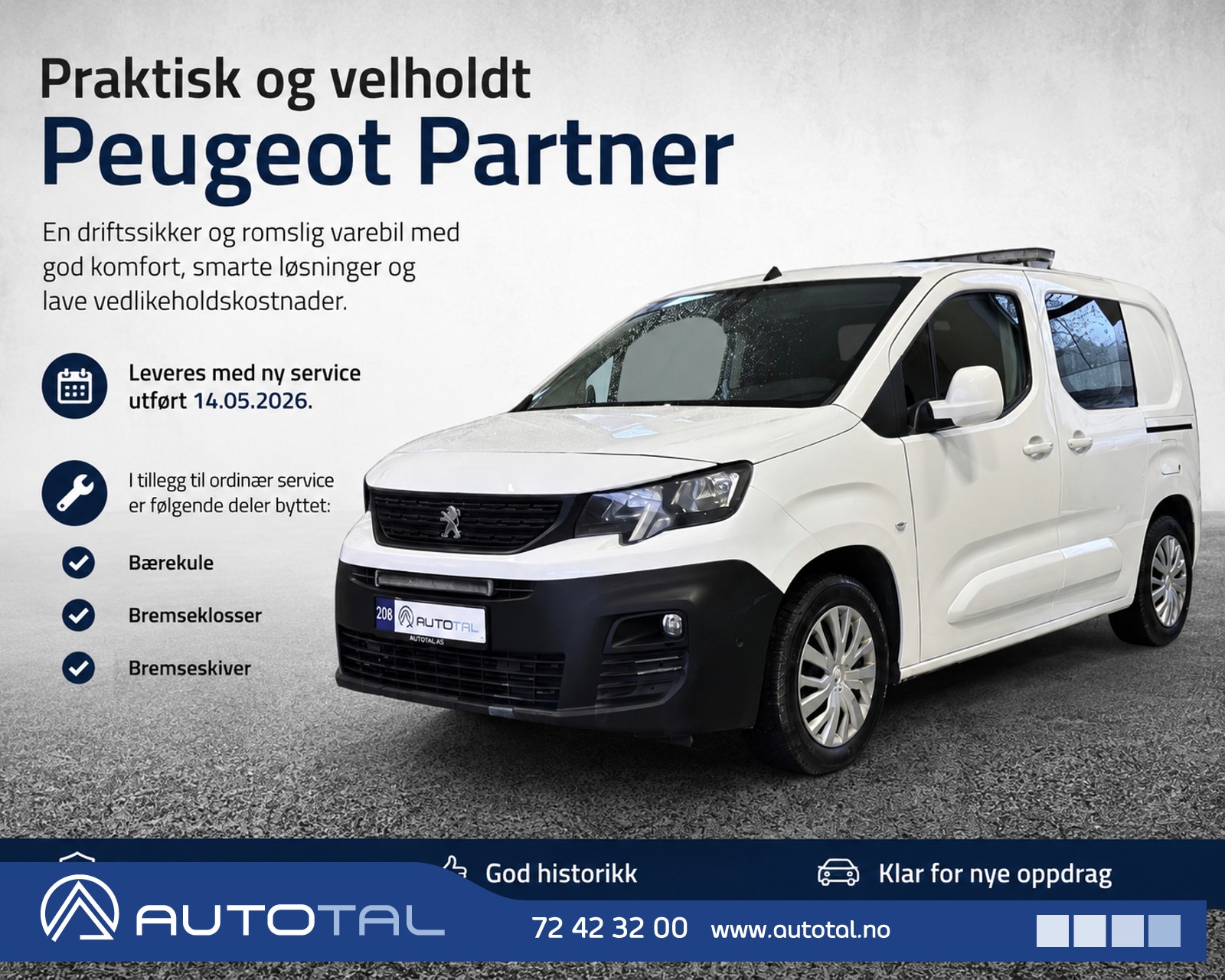 Brukt Peugeot Partner 1.5