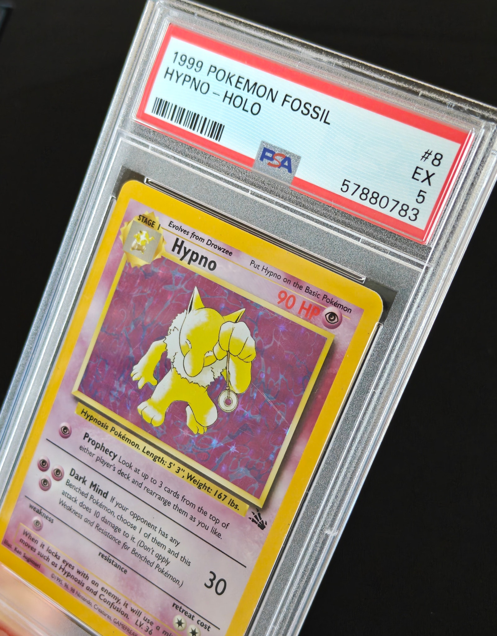 1999 hypno pokemon card Amazon.com: Pokemon - Hypno (8) - Fossil main image 1