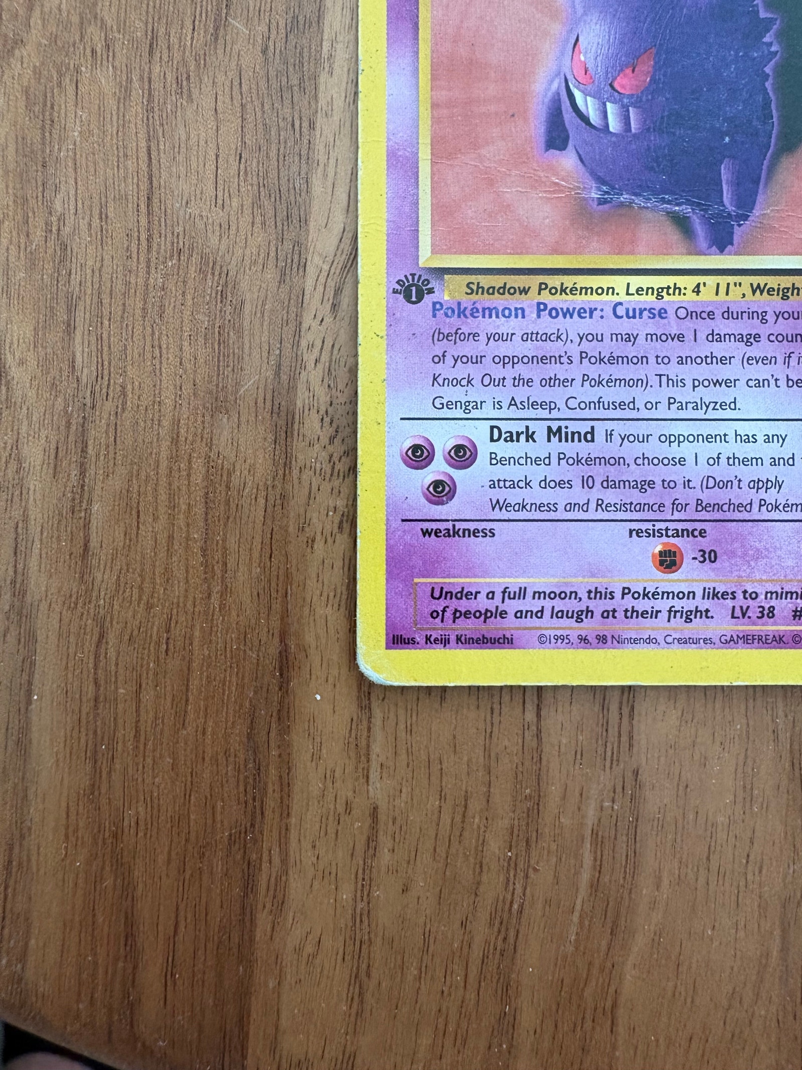 Pokmon Gengar kort  Fossil 1st Edition | FINN-torget