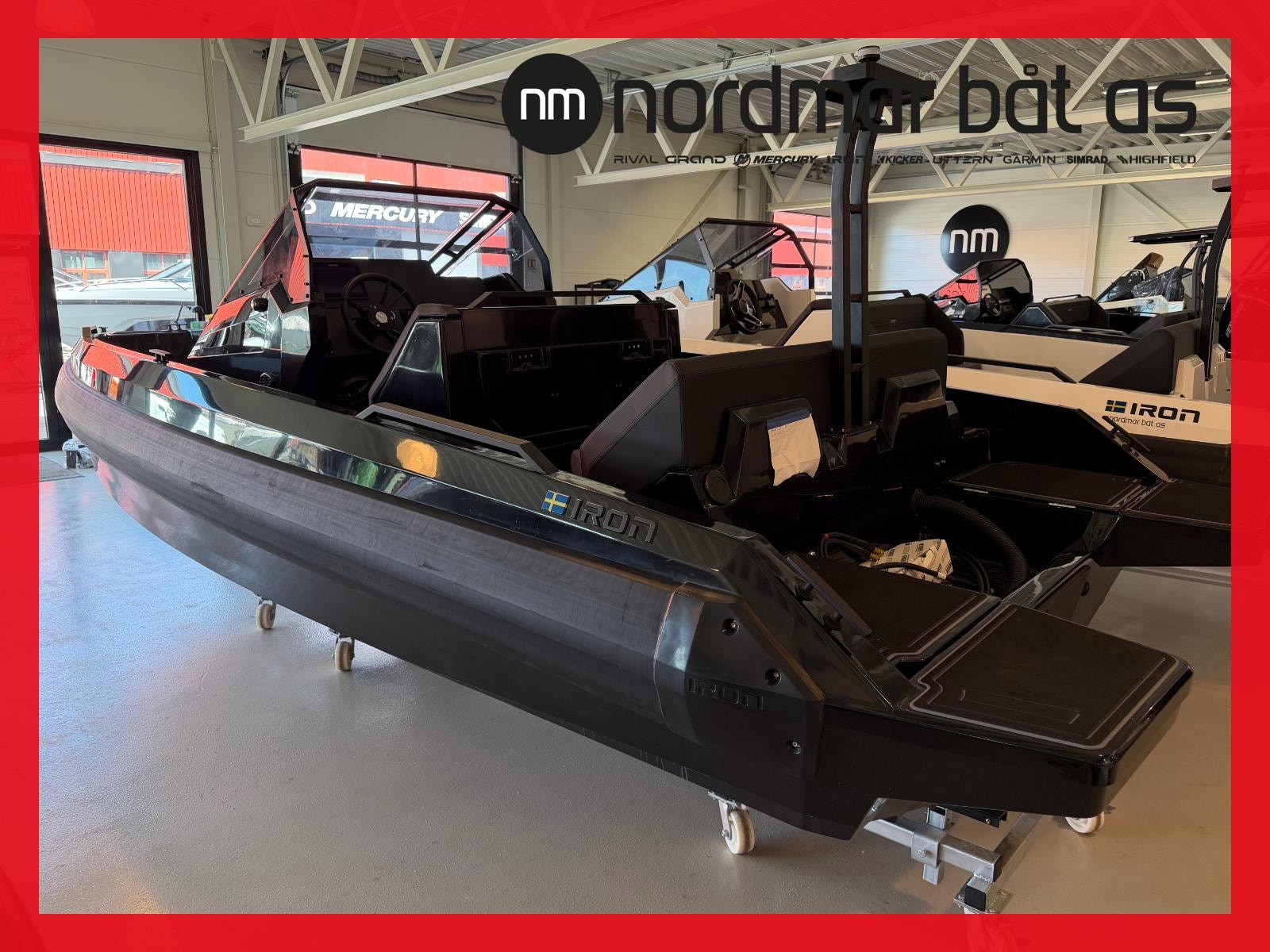 Bilde av 'IRON Boats IRON 647 FACELIFT - Mercury V6 150HK Racing DTS NYHET - Toalett'