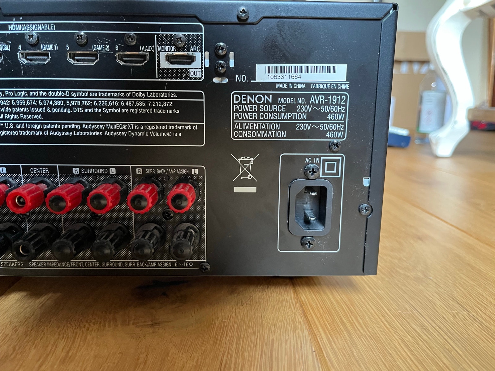 Denon AVR-1912 7x90 watt reciver | FINN-torget