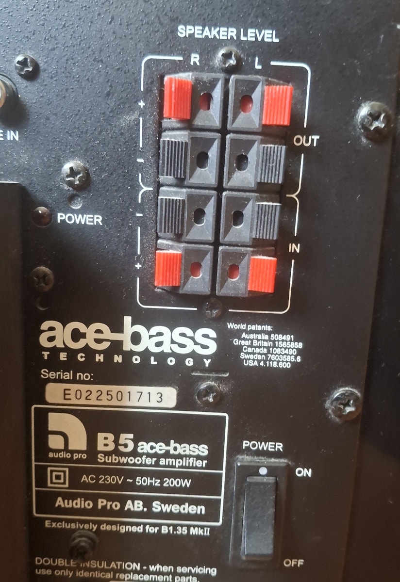 Subwoofer Audio Pro ace-bass B1.35MkII | FINN-torget