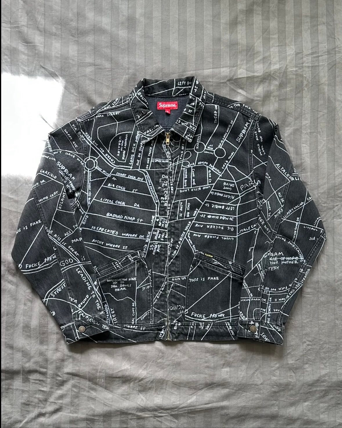 Supreme Gonz New York Map Work Jacket | FINN-torget