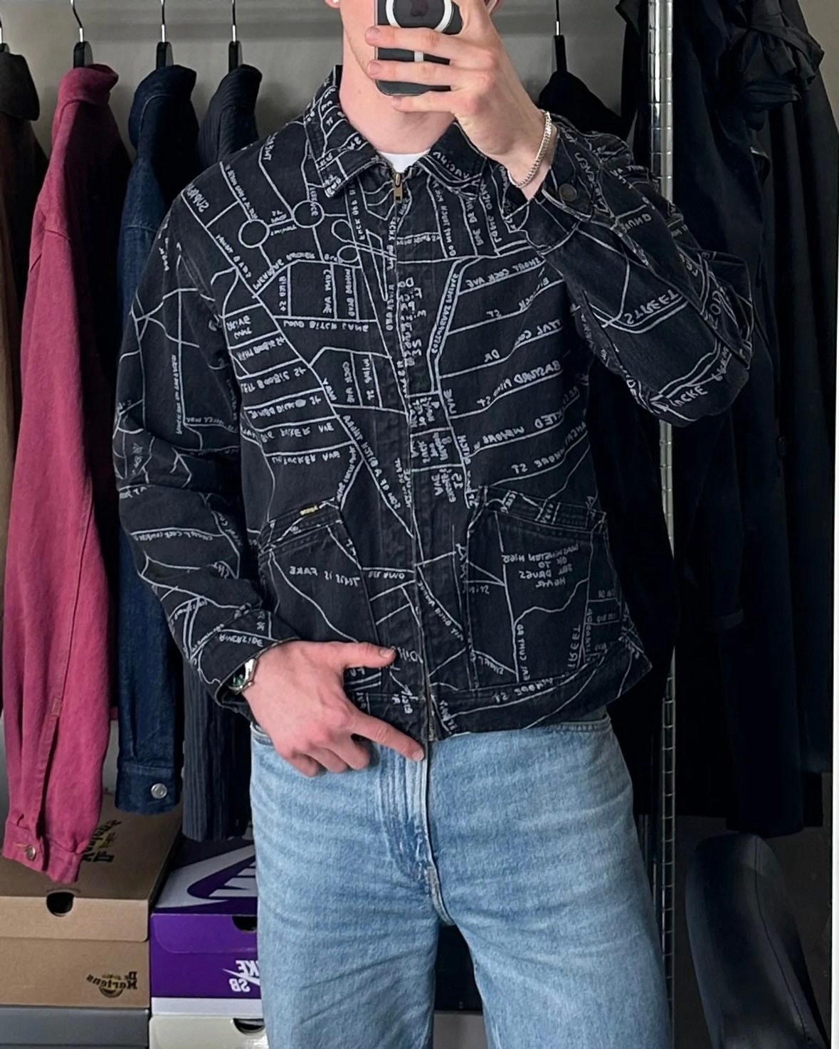 Supreme Gonz New York Map Work Jacket | FINN-torget
