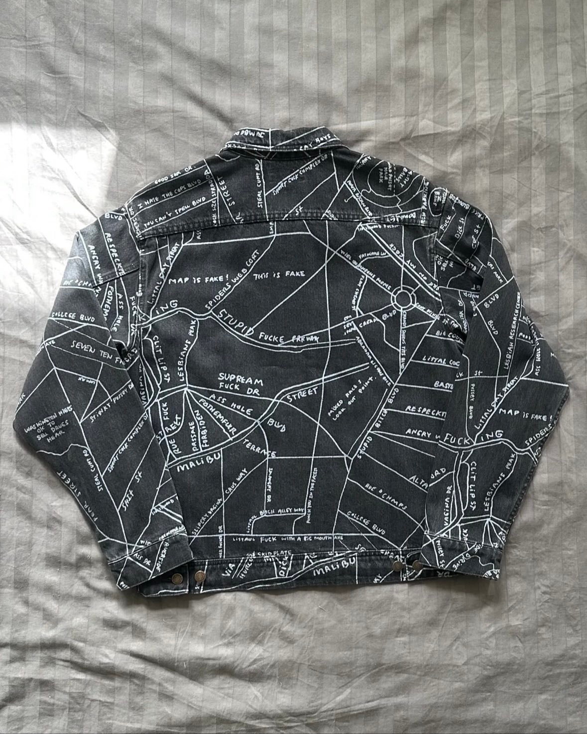 Supreme Gonz New York Map Work Jacket | FINN-torget