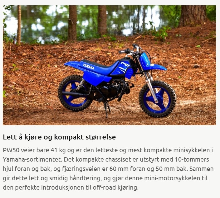 Til salgs: Yamaha PW50 - 2025 | FINN.no