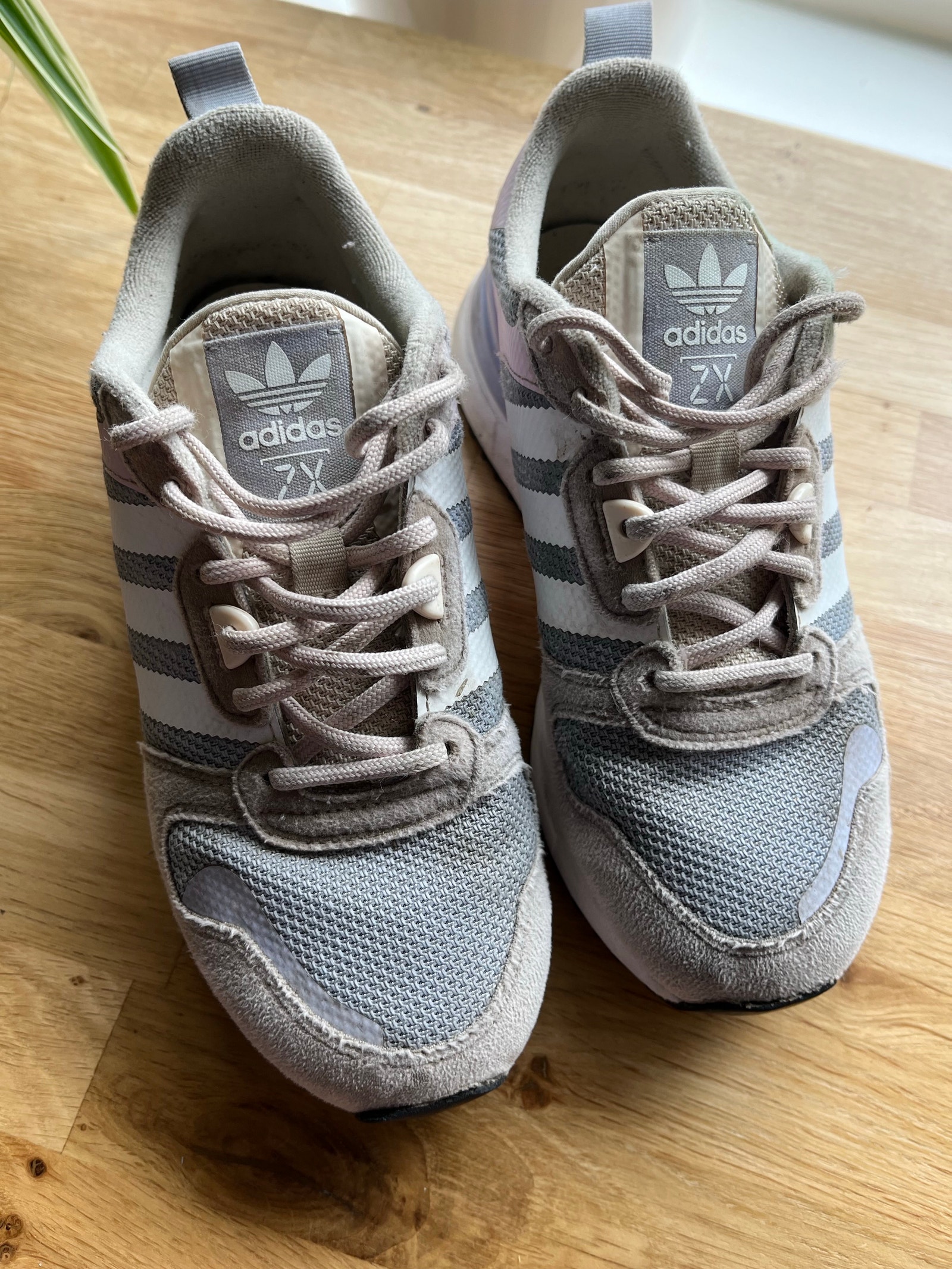 Adidas ZX joggesko str 36 grå/lys rosa unisex | FINN-torget