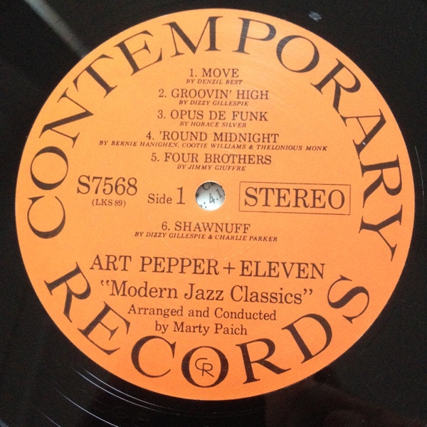 LP: ART PEPPER: Art Pepper + Eleven - Contemporary Records: S7568