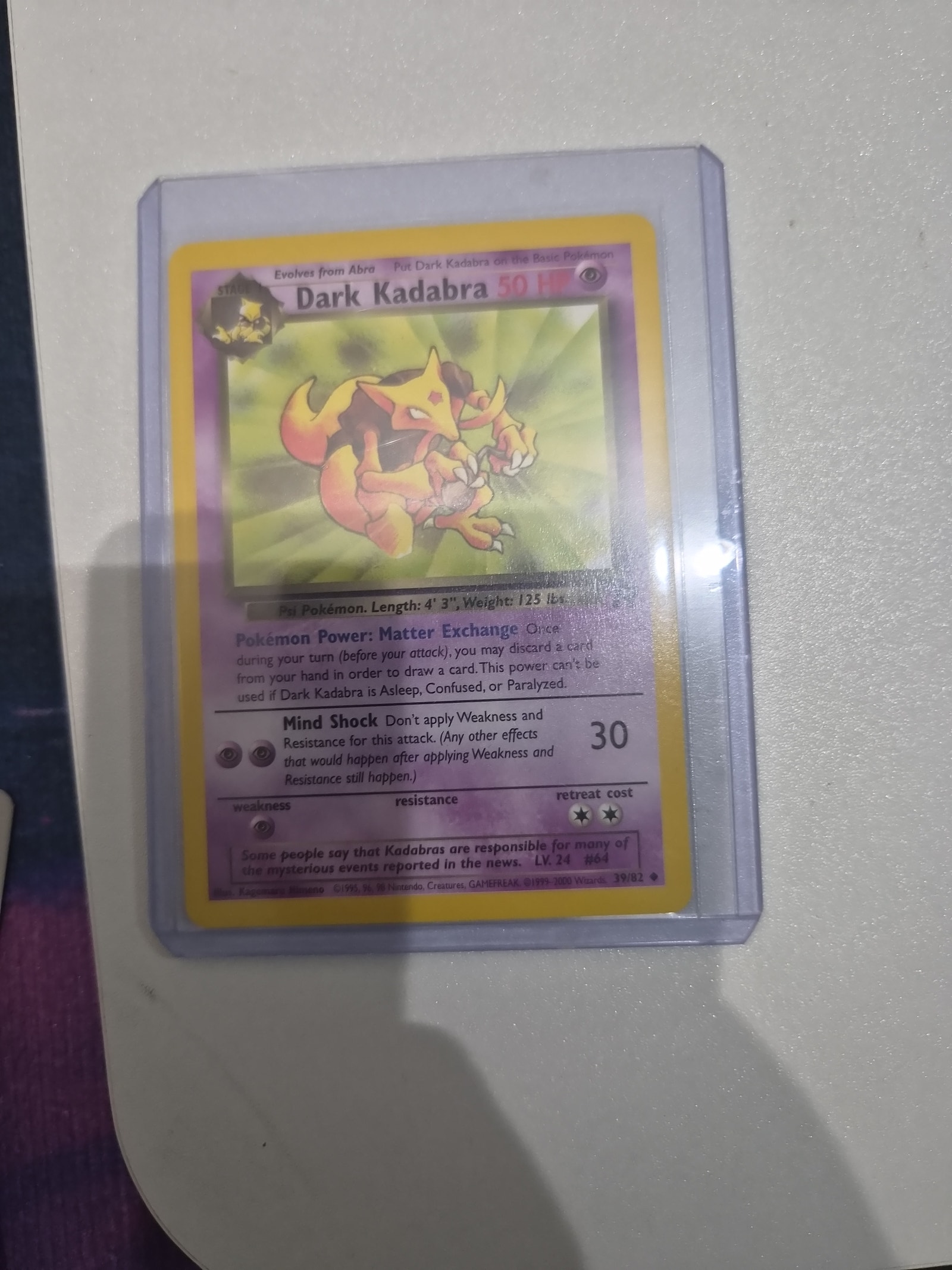 1995 dark kadabra pokemon card value 1st Edition or Paralyzed Pokmon TCG Dark Kadabra fra