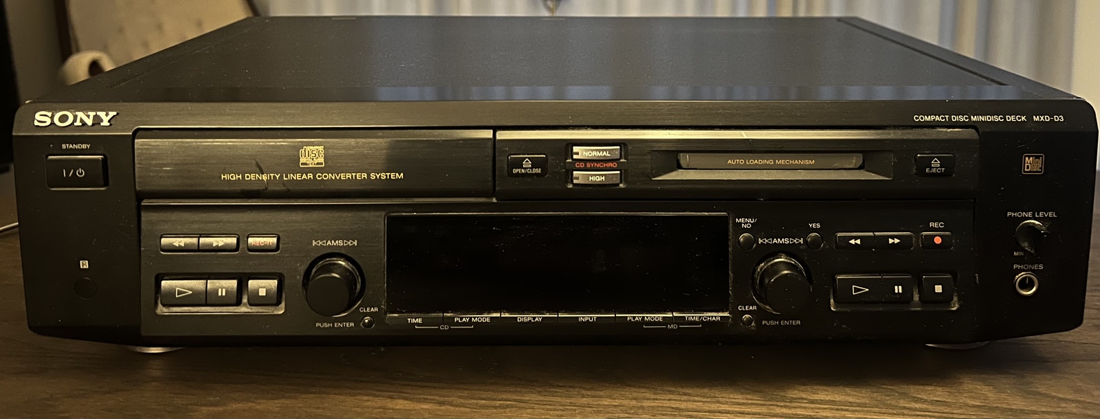 Sony MXD-D3 CD & Minidisc-spiller/opptaker – Pent brukt hifi
