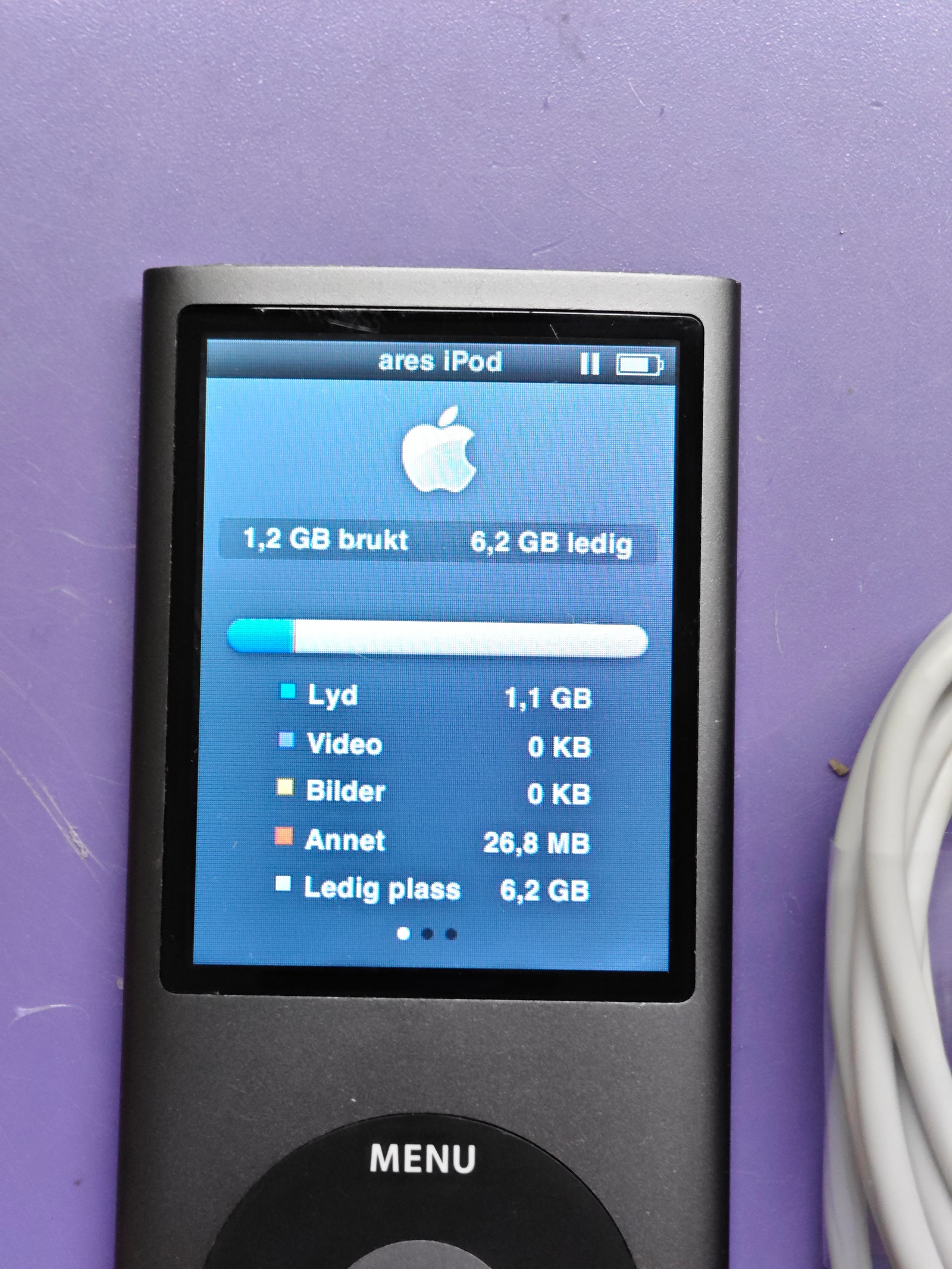 Svart Apple iPod nano 4 8gb | FINN-torget