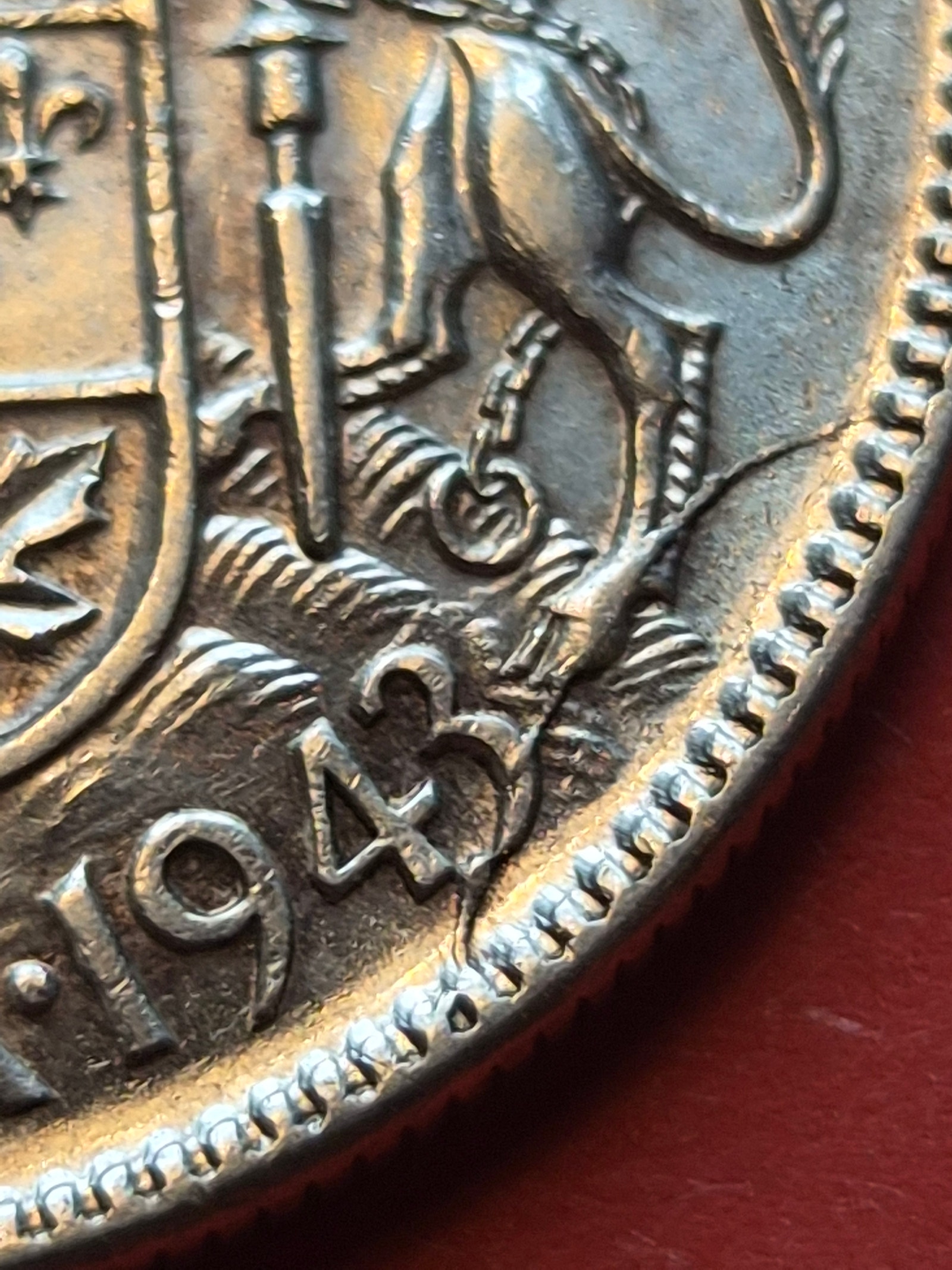 50 cents Canada 1943 Sølvmynt, 