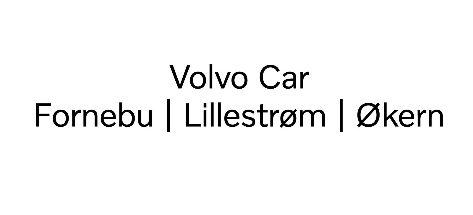 Volvo Car Stor-Oslo As
