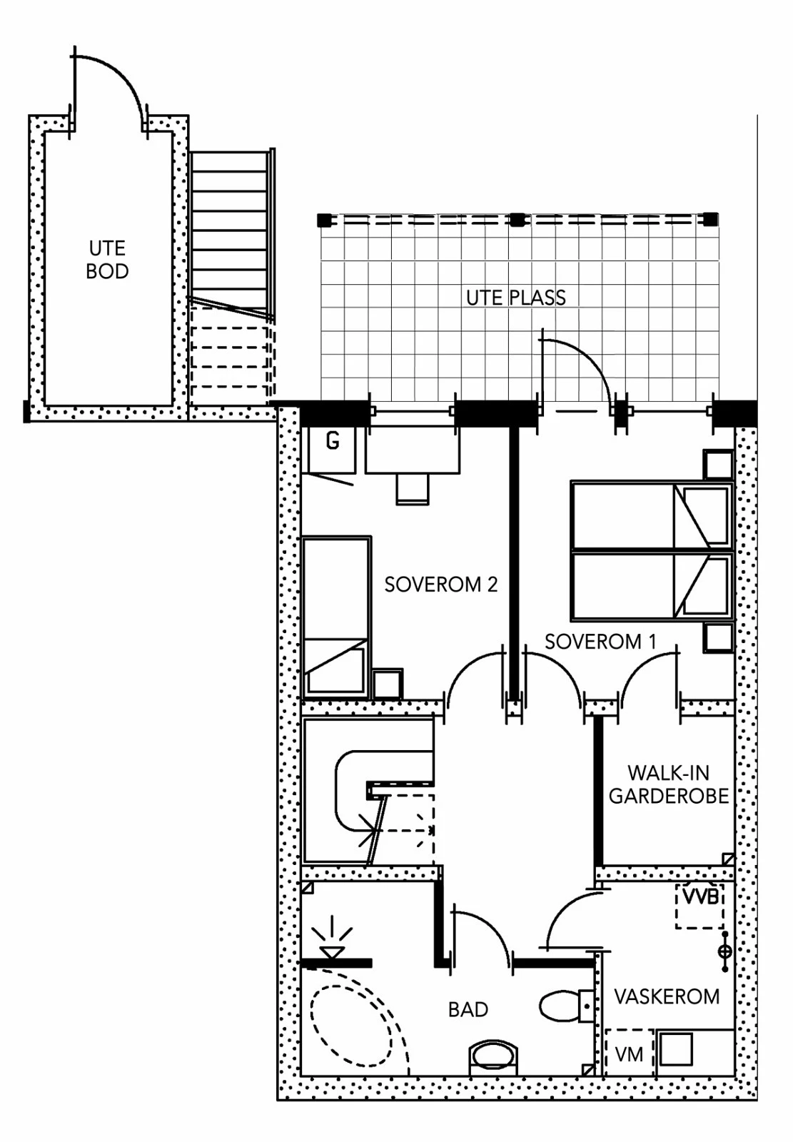 Plategning - Underetasje Galleribilde