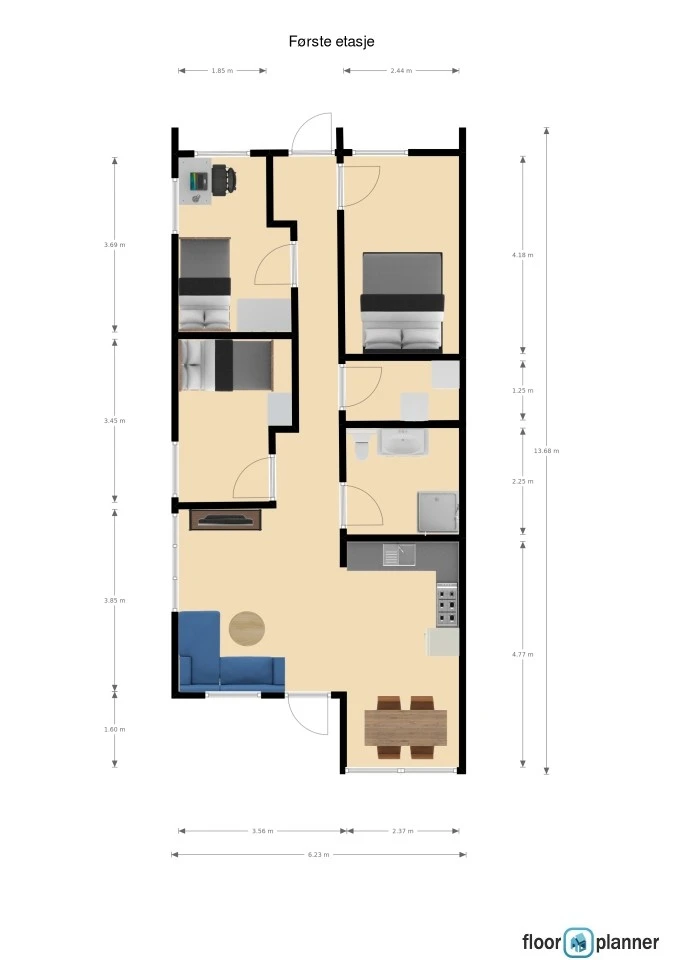 Plantegning Galleribilde