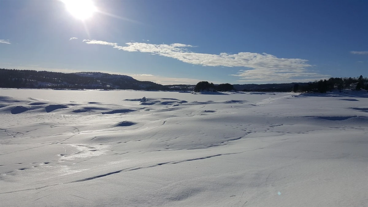 Vinterbilde tatt i påsken Galleribilde