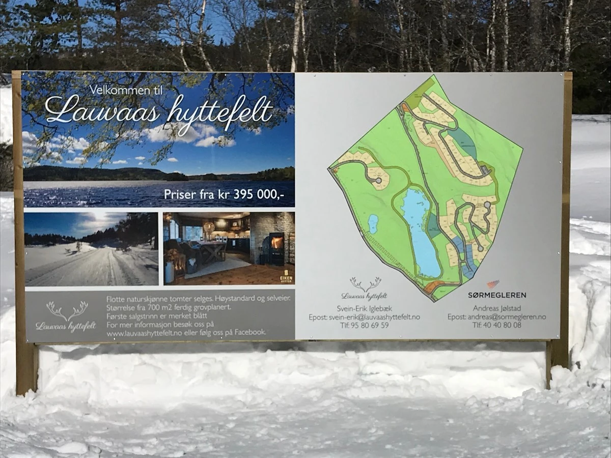 Bilde av salgsskilt Galleribilde